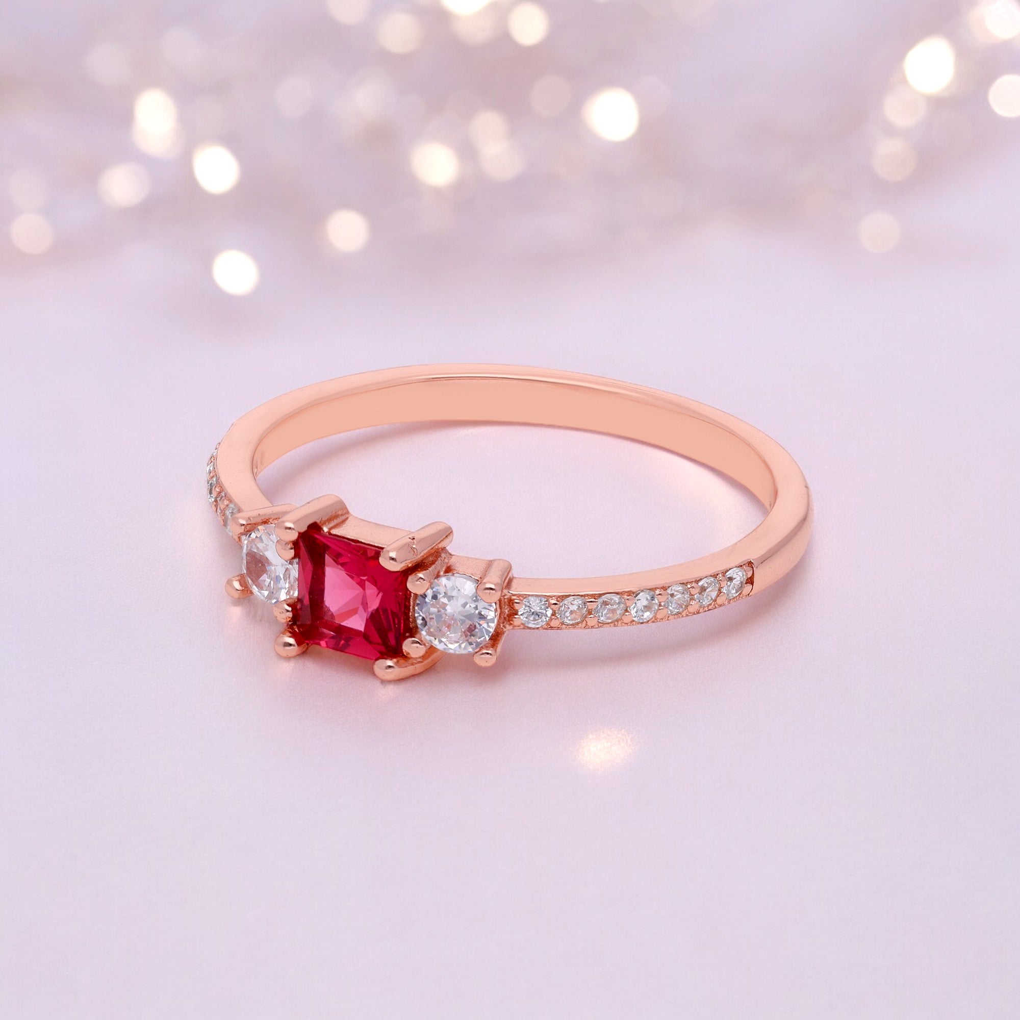 ROSE GOLD VINTAGE RED RING | SKU : 0003116135 , 0003116166