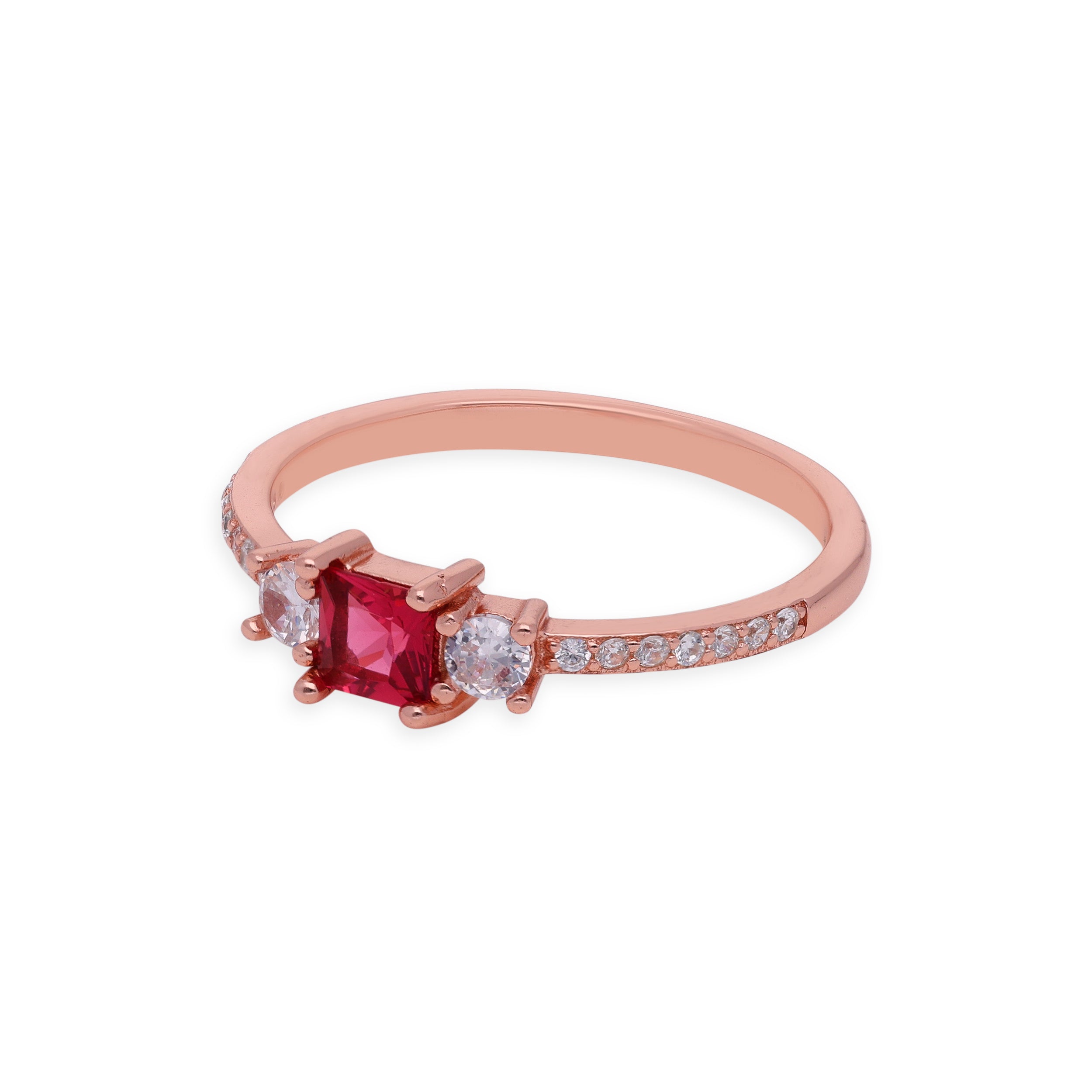 Elegant Radiance Red Gemstone Ring | SKU : 0003116135 , 0003116166