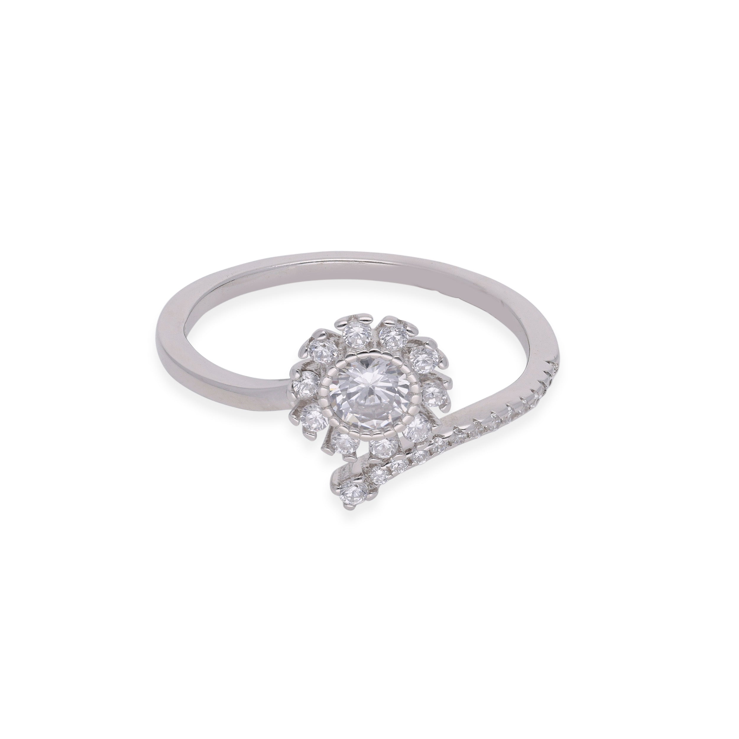 Solitaire Diamond Accent Engagement Ring | SKU : 0003116203
