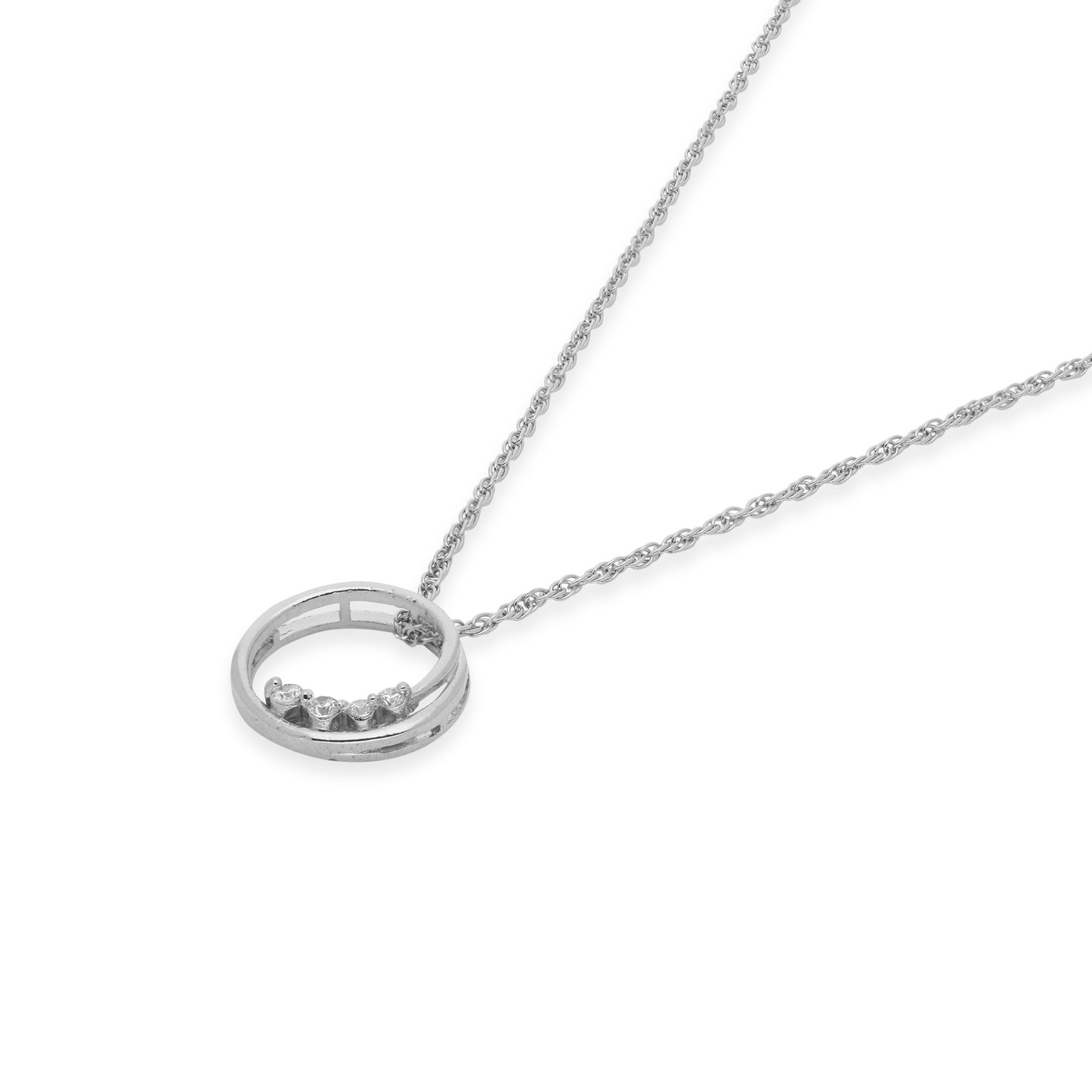 Swirl Pendant Silver Chain | SKU : 0003218112 , 0003218136