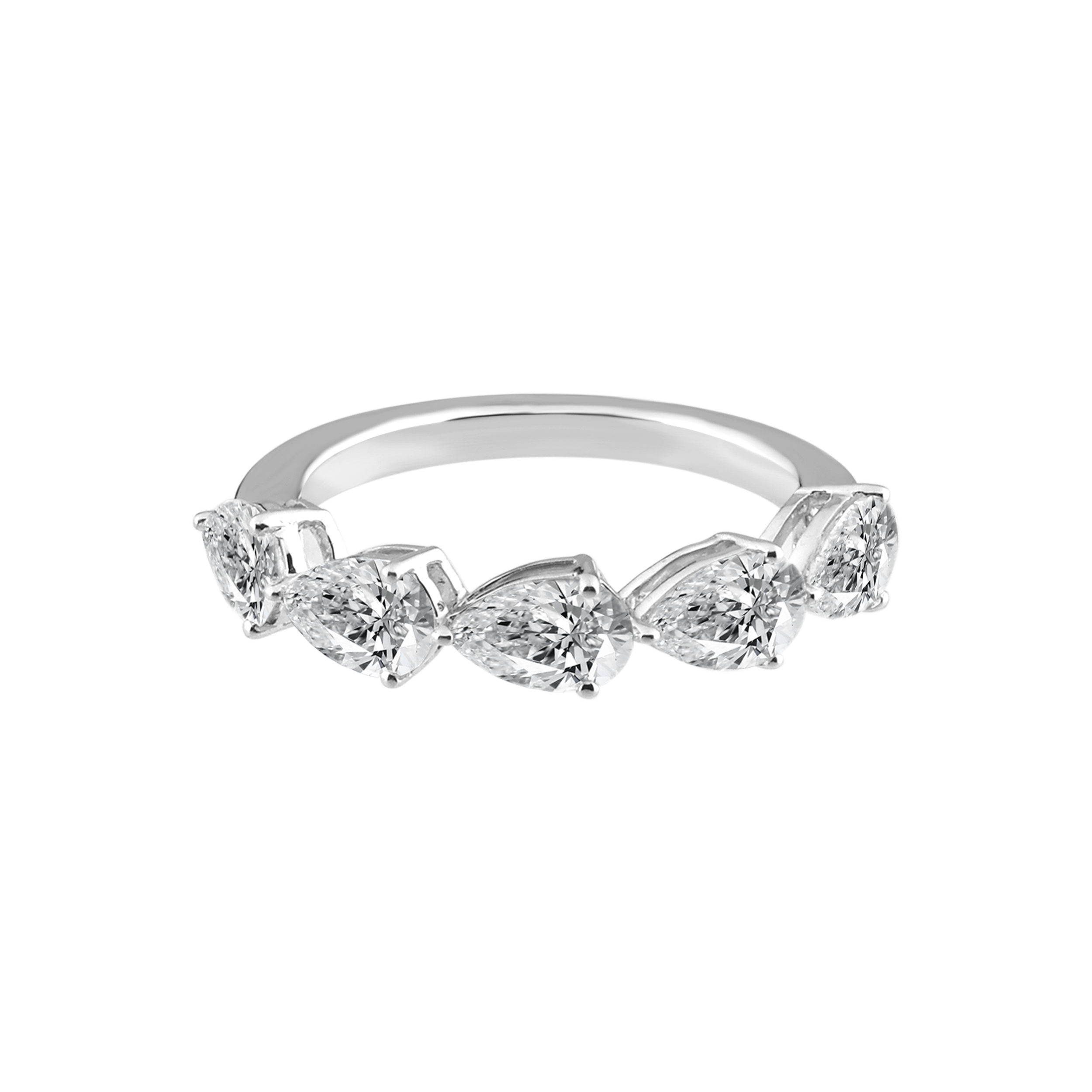 Quintet Spark White Gold Diamond Ring | SKU : 0003362907