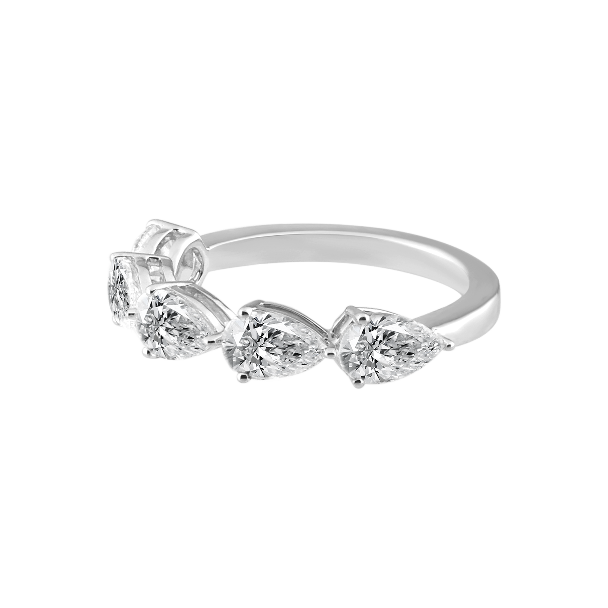 Quintet Spark White Gold Diamond Ring | SKU : 0003362907