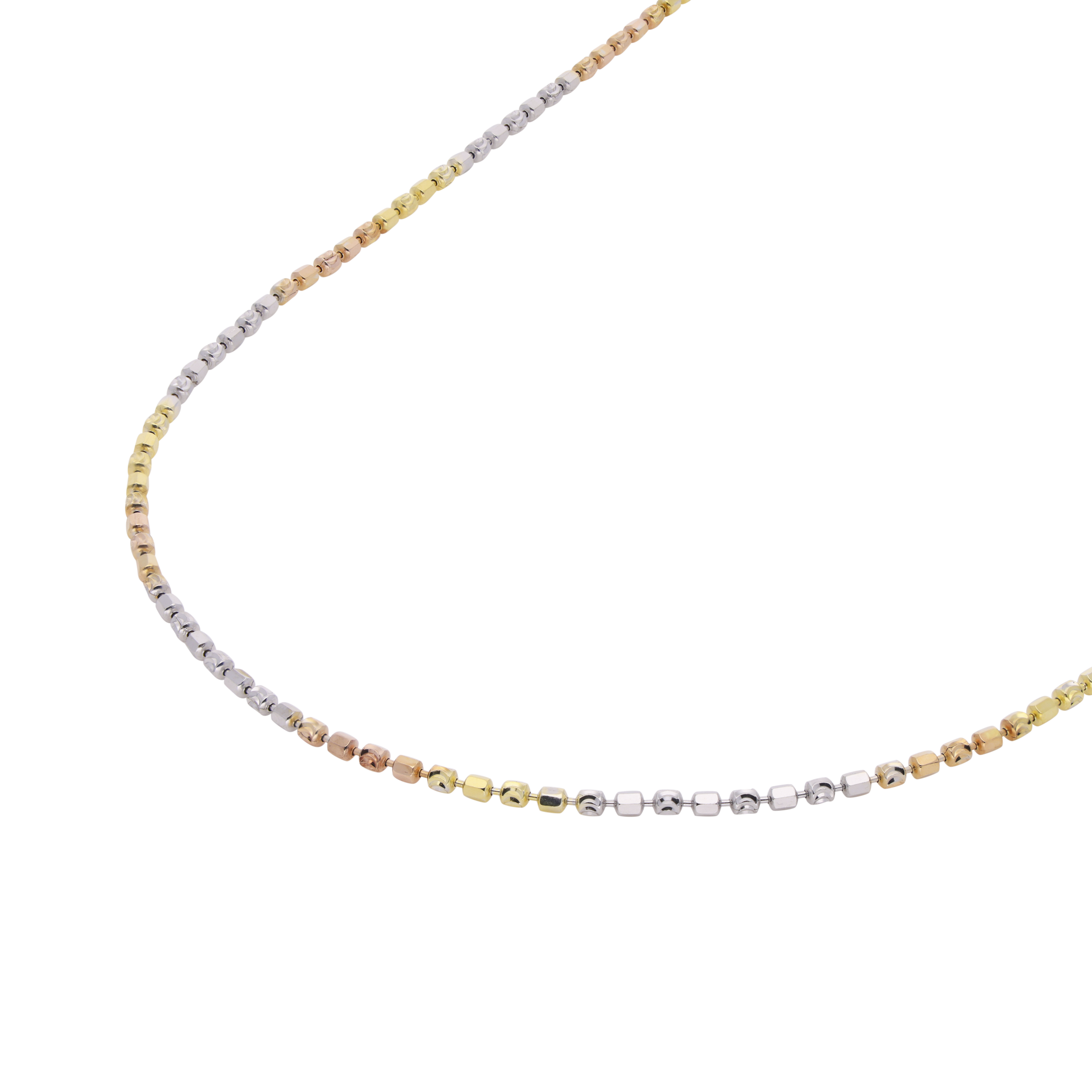 Dual-Tone Rose & Silver Italian Chain | SKU : 0003399415, 0020882464, 0020882457, 0020882440, 0020882433, 0003399408