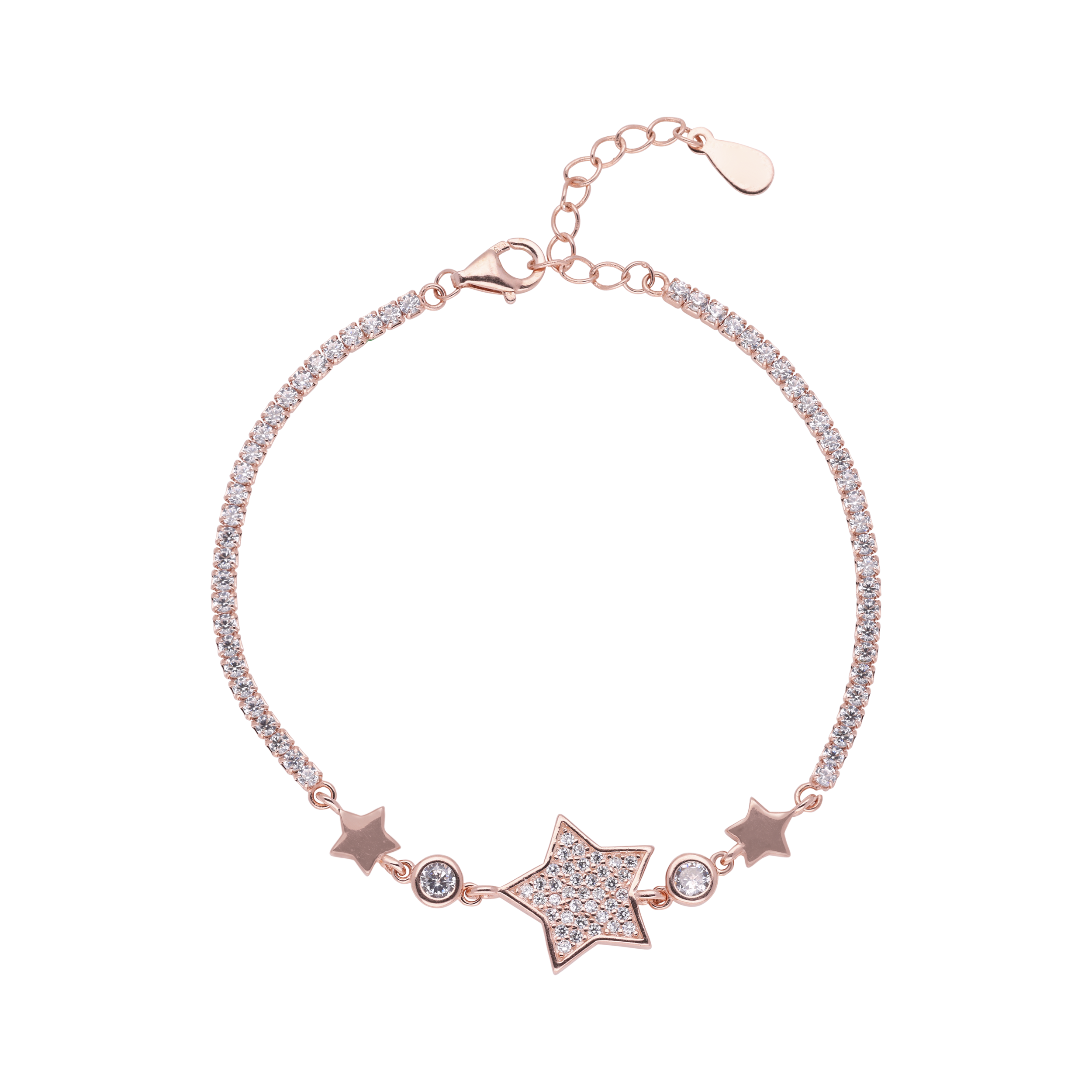 Starry Sparkle Sterling Silver Chain Bracelet | SKU : 0003399507, 0020882655, 0003399514