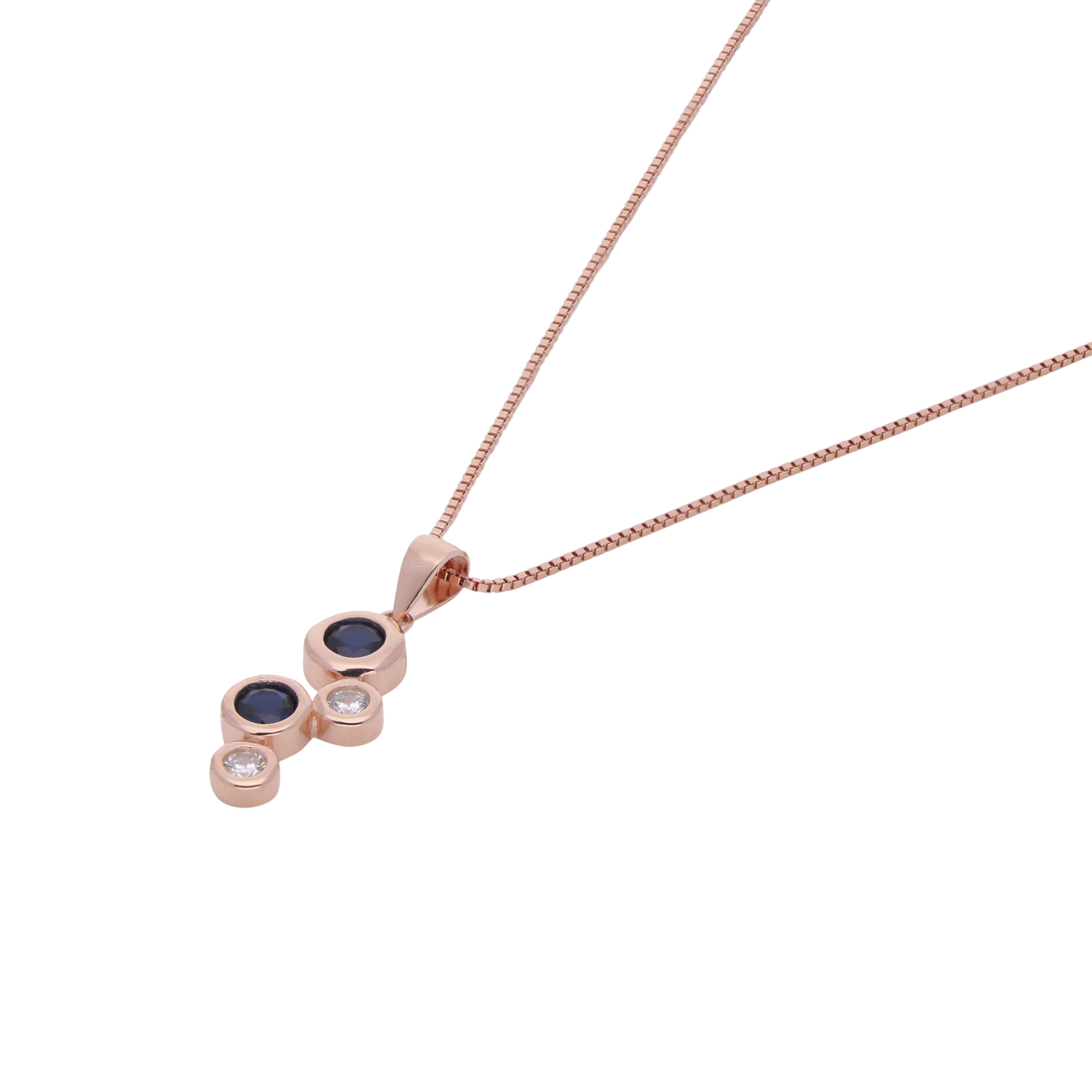 Azure Glow Rose Gold Chain Pendant | SKU : 0003399583, 0020882587, 0003399590, 0003399606, 0003399576