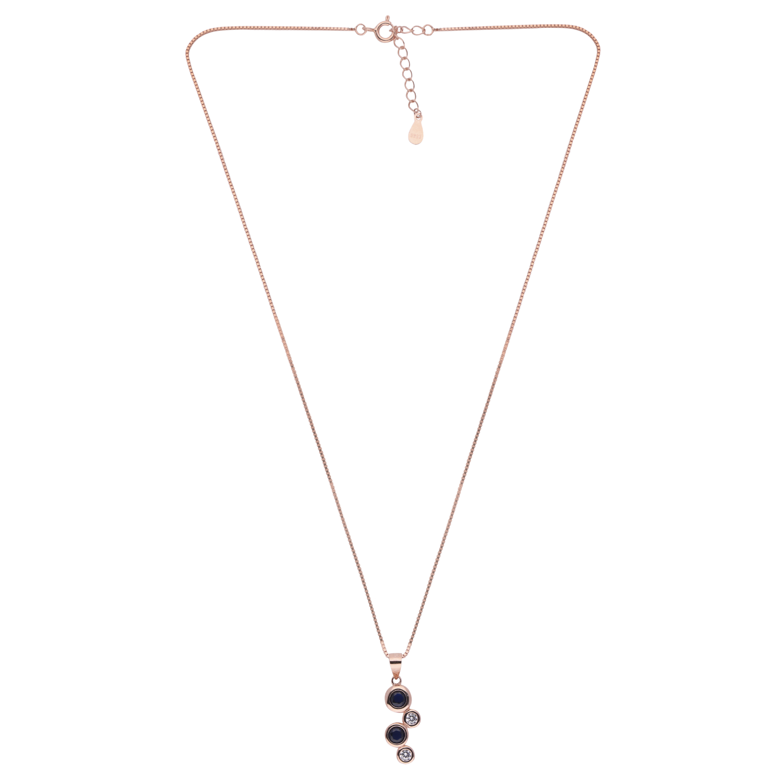 Azure Glow Rose Gold Chain Pendant | SKU : 0003399583, 0020882587, 0003399590, 0003399606, 0003399576