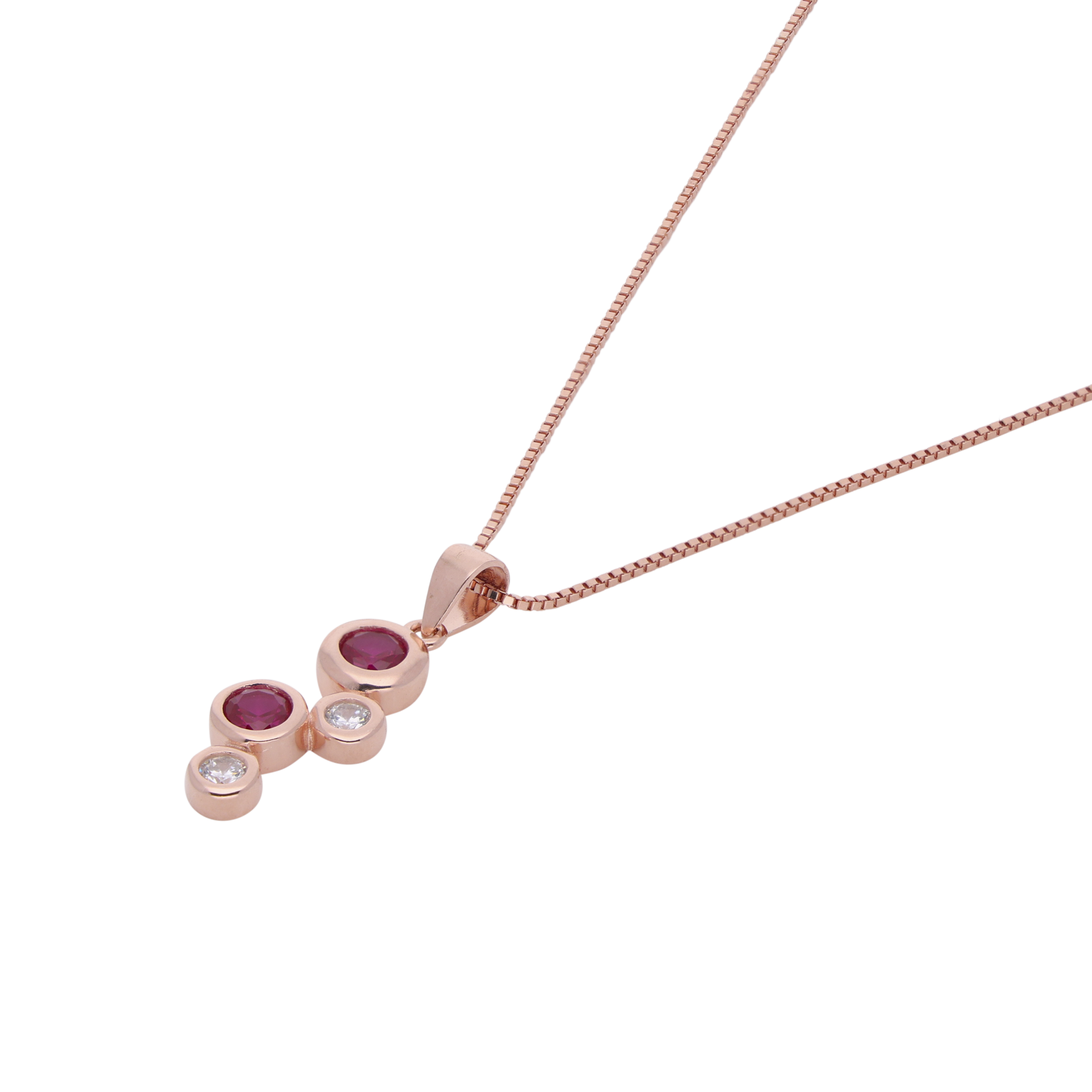 Azure Glow Rose Gold Chain Pendant | SKU : 0003399583, 0020882587, 0003399590, 0003399606, 0003399576