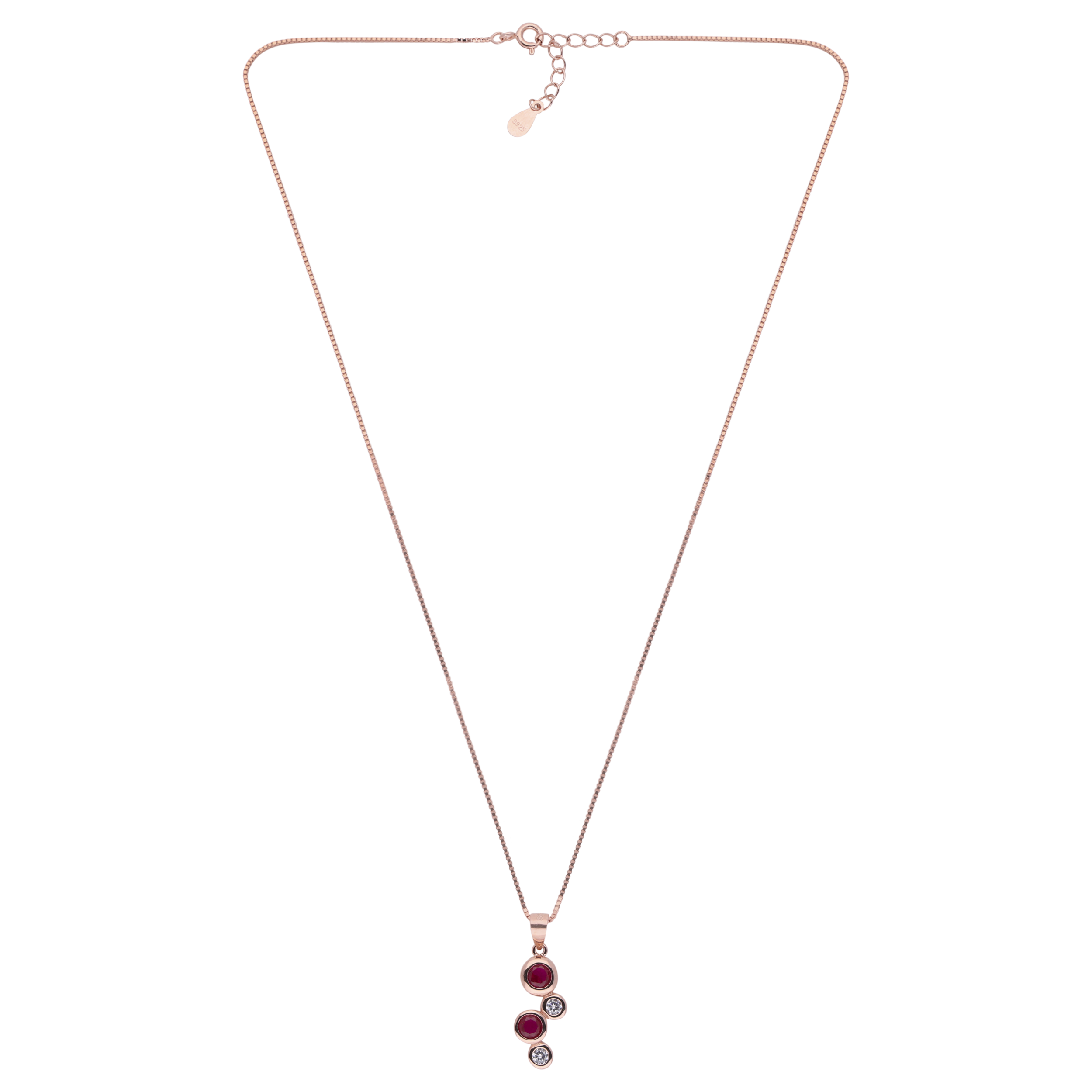 Azure Glow Rose Gold Chain Pendant | SKU : 0003399583, 0020882587, 0003399590, 0003399606, 0003399576