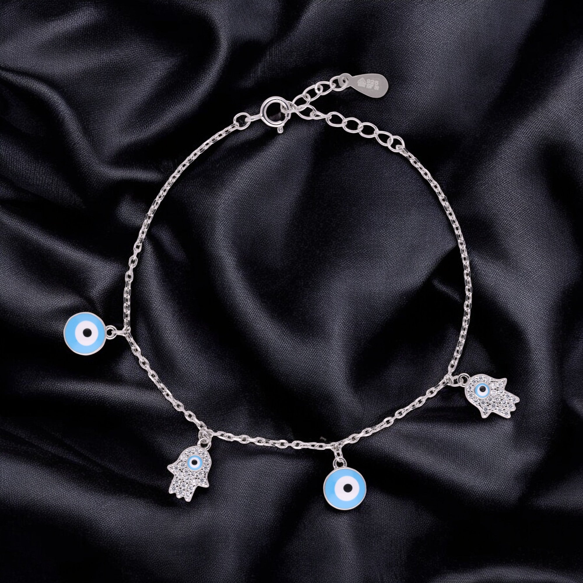 Protective Evil Eye Chain Bracelet | SKU : 0003399620, 0003399613, 0020882709