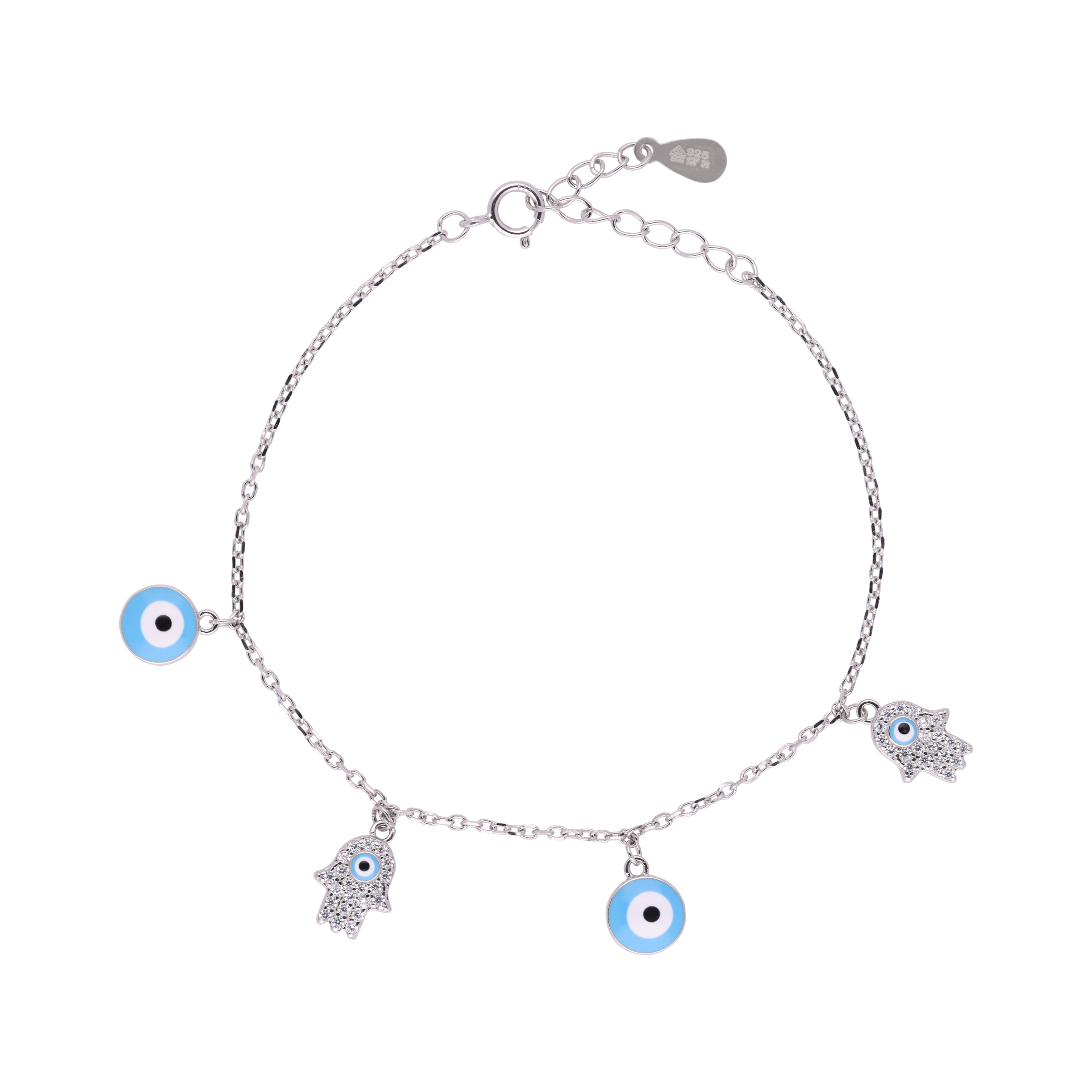 Protective Evil Eye Chain Bracelet | SKU : 0003399620, 0003399613, 0020882709