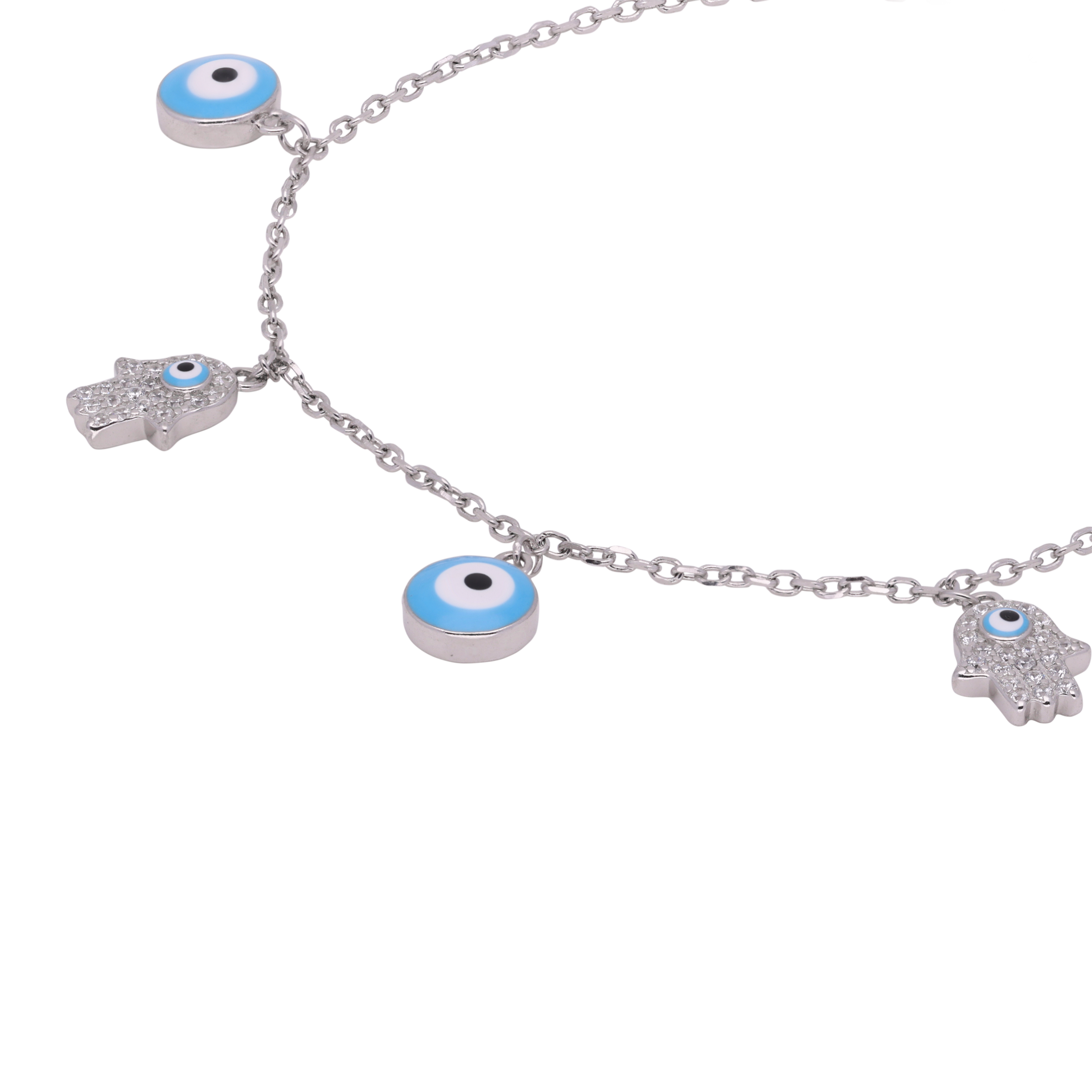 Protective Evil Eye Chain Bracelet | SKU : 0003399620, 0003399613, 0020882709