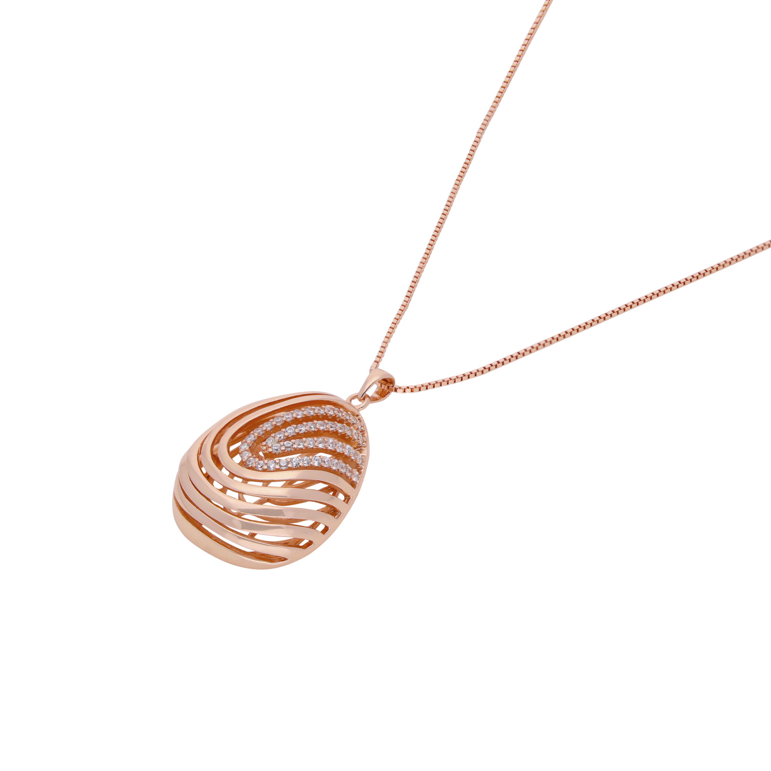 Rose Gold Zircon Pendant | SKU : 0003403112