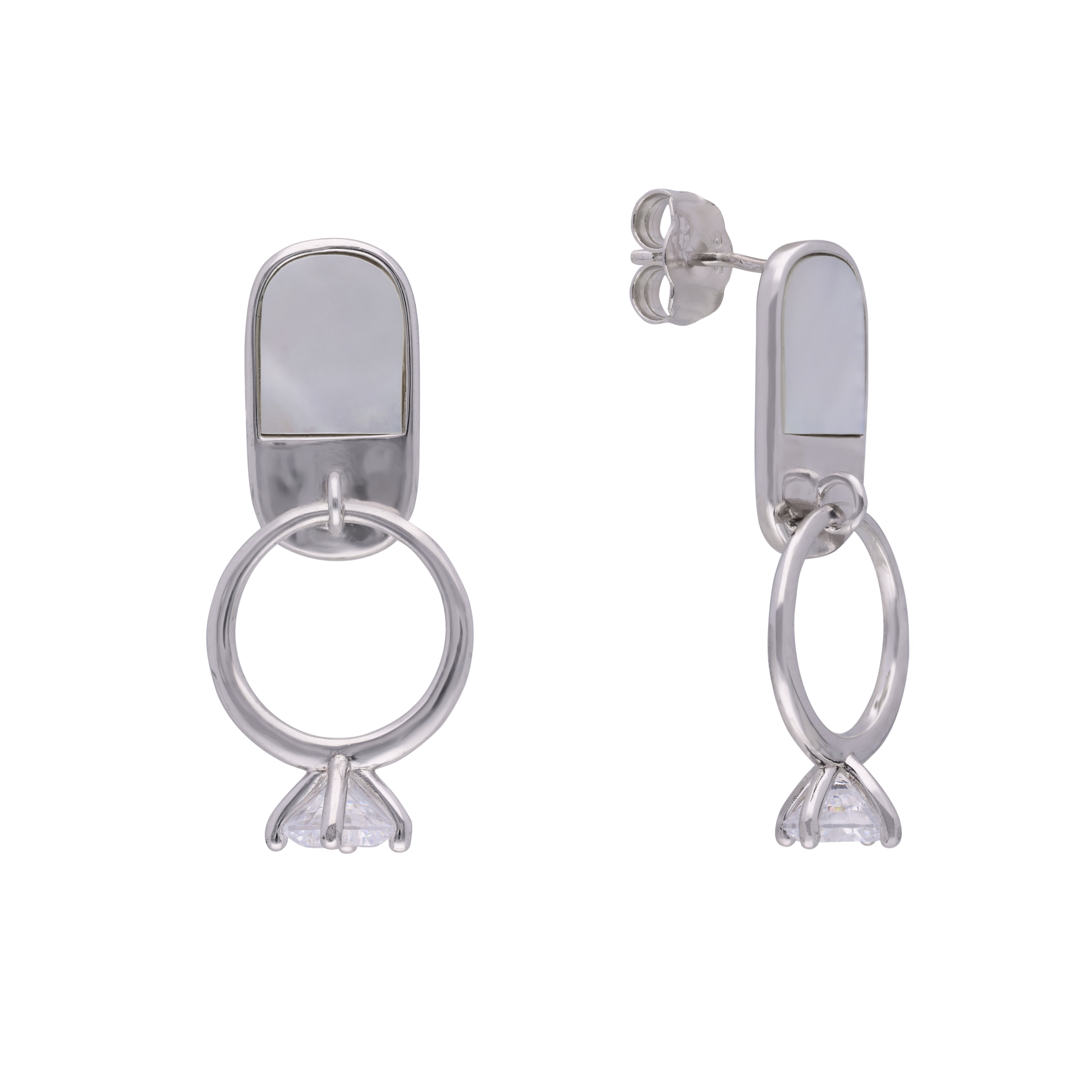 Glam Sterling Silver Fancy Eardrops | SKU : 0003403310, 0020846220, 0003403303