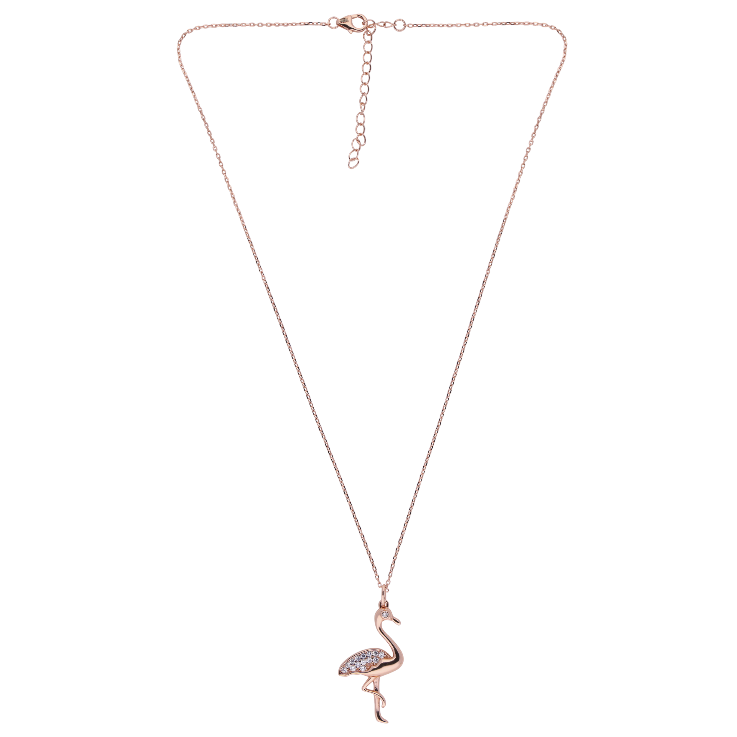 Stork Bird Zirconia Chain Pendant | SKU : 0003403396, 0020846237, 0003403389