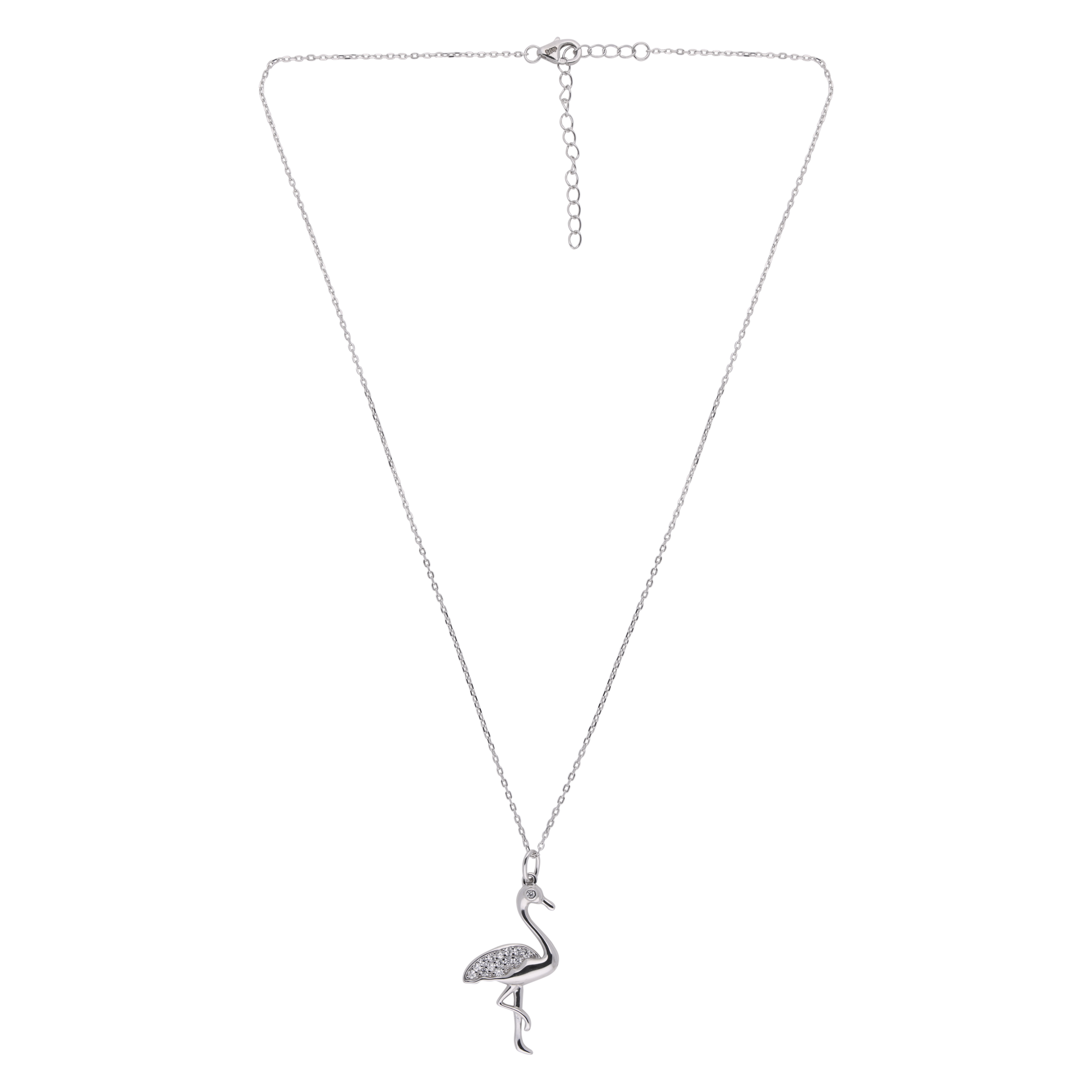 Stork Bird Zirconia Chain Pendant | SKU : 0003403396, 0020846237, 0003403389