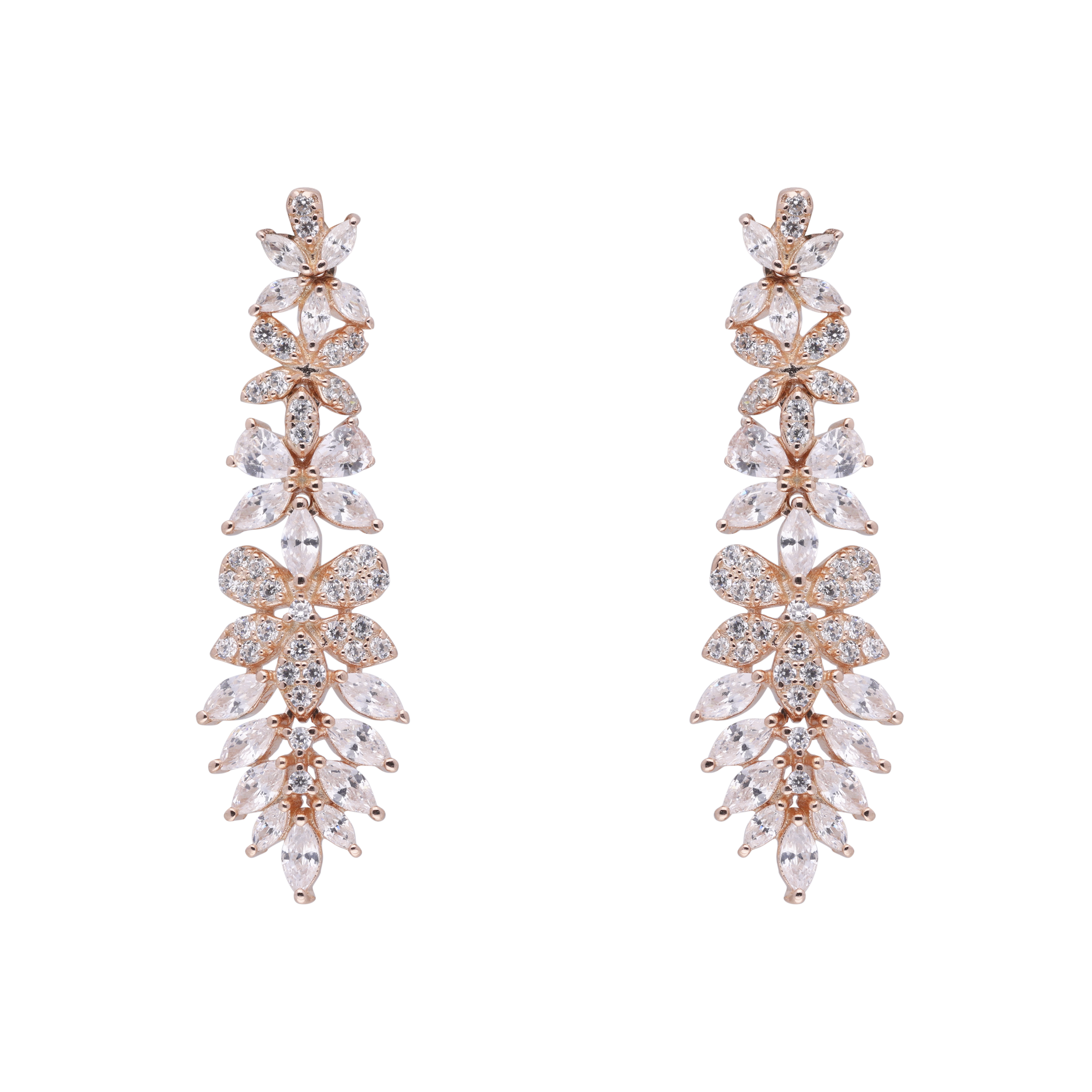 Leafy Elegance Sterling Silver Eardrops | SKU : 0003403617, 0020846336, 0020846350