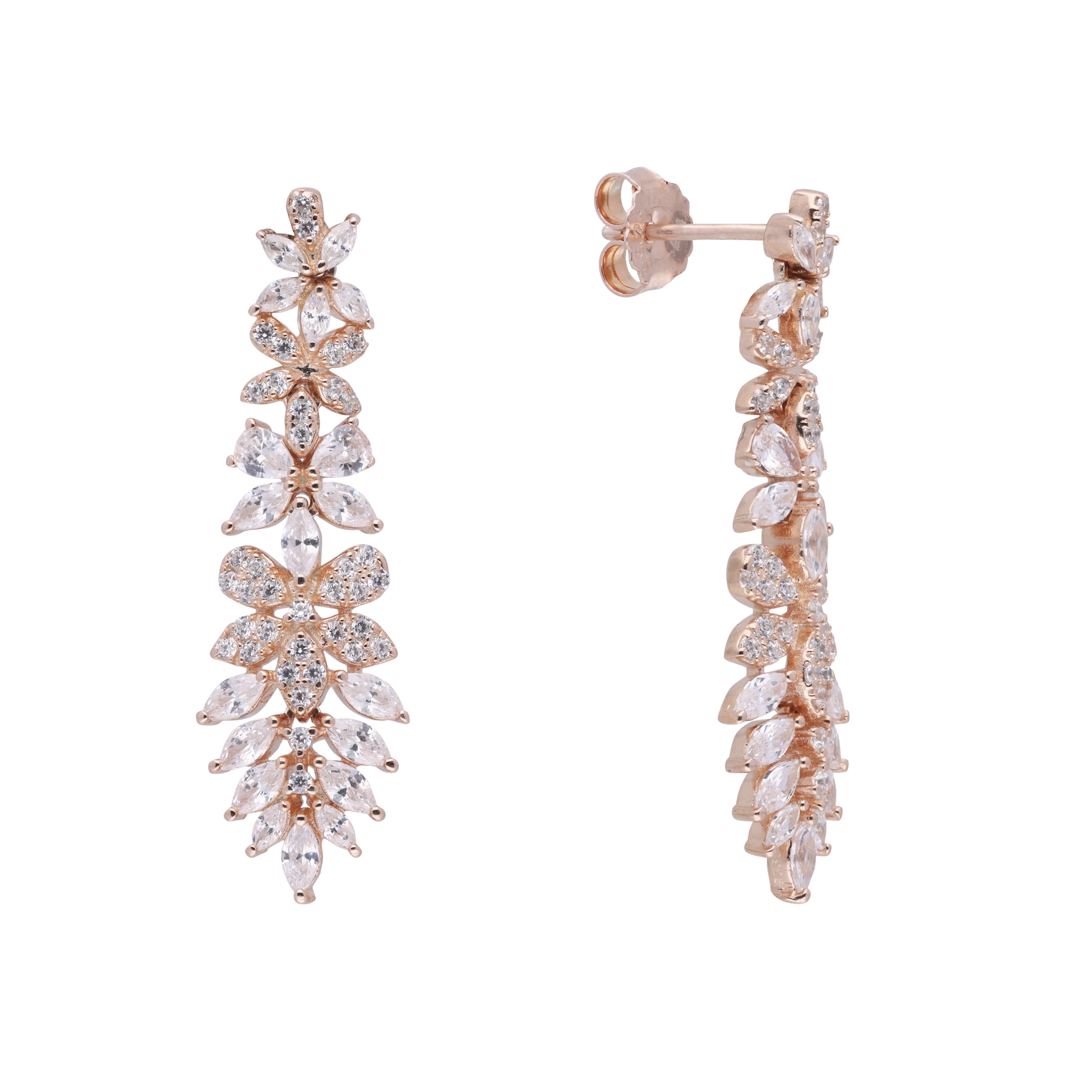 Leafy Elegance Sterling Silver Eardrops | SKU : 0003403617, 0020846336, 0020846350