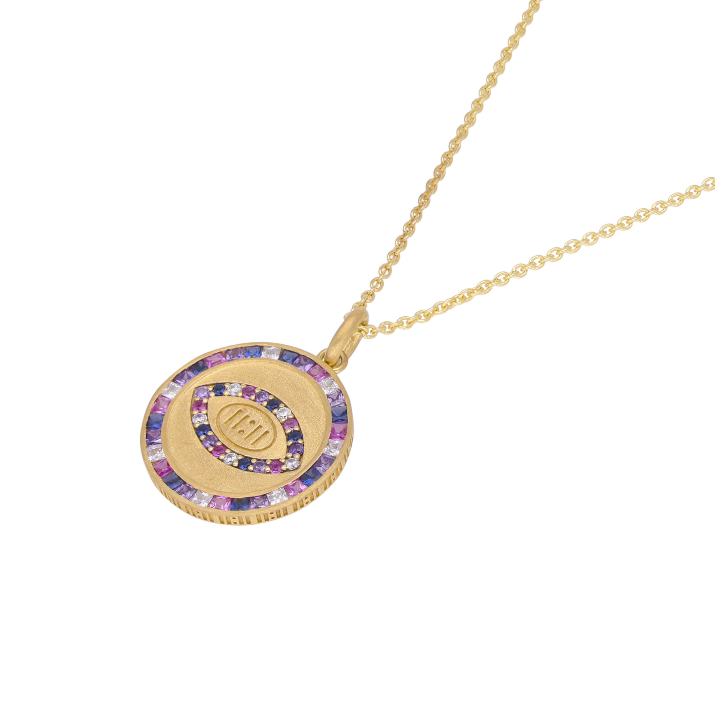 11:11 Spiritual Evil Eye Silver Necklace with Multicolor Gemstone Accents | SKU : 0003444146, 0021232435, 0021232442, 0003522448, 0003634417, 0003634424