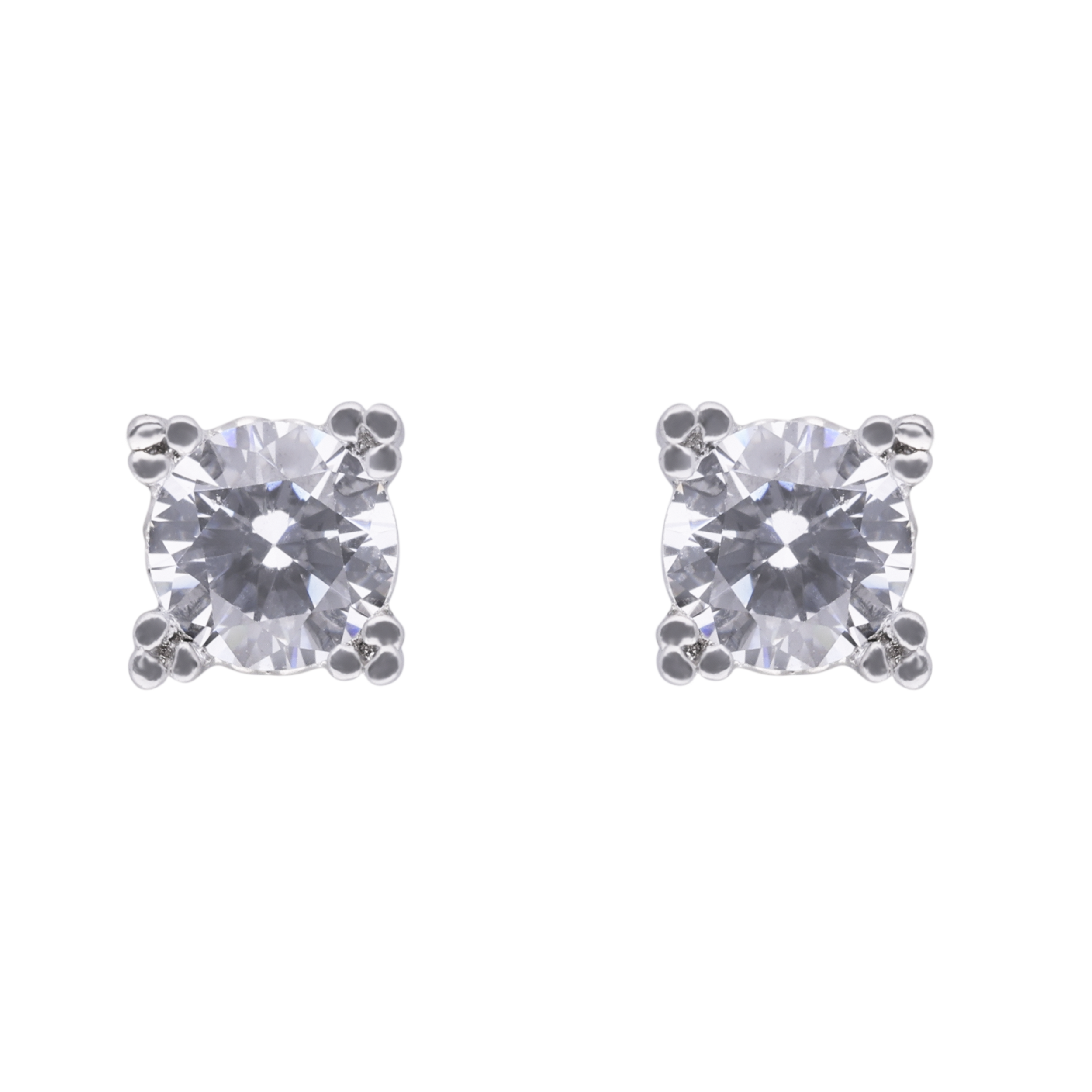 Classic Zircon Silver Ear Studs | SKU : 0003448472