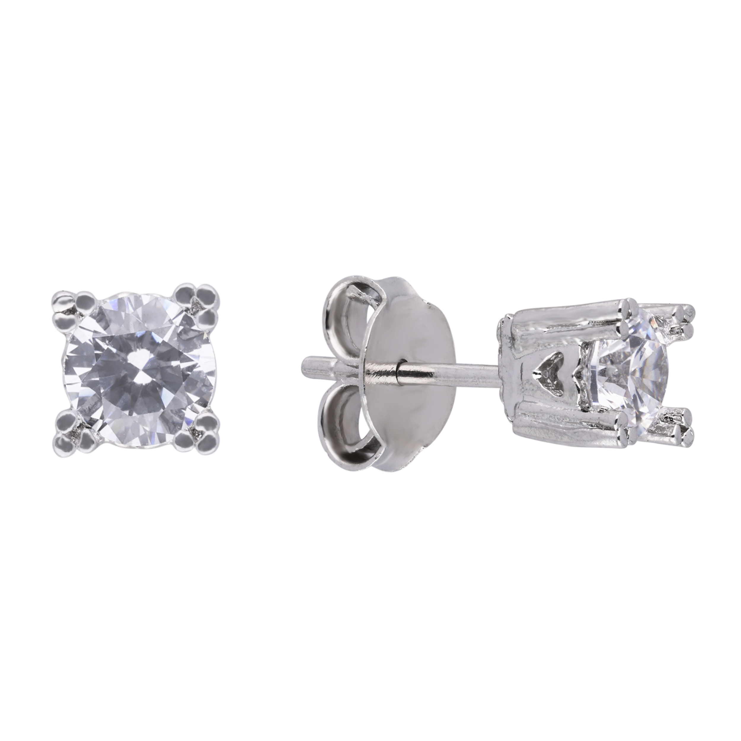 Classic Zircon Silver Ear Studs | SKU : 0003448472