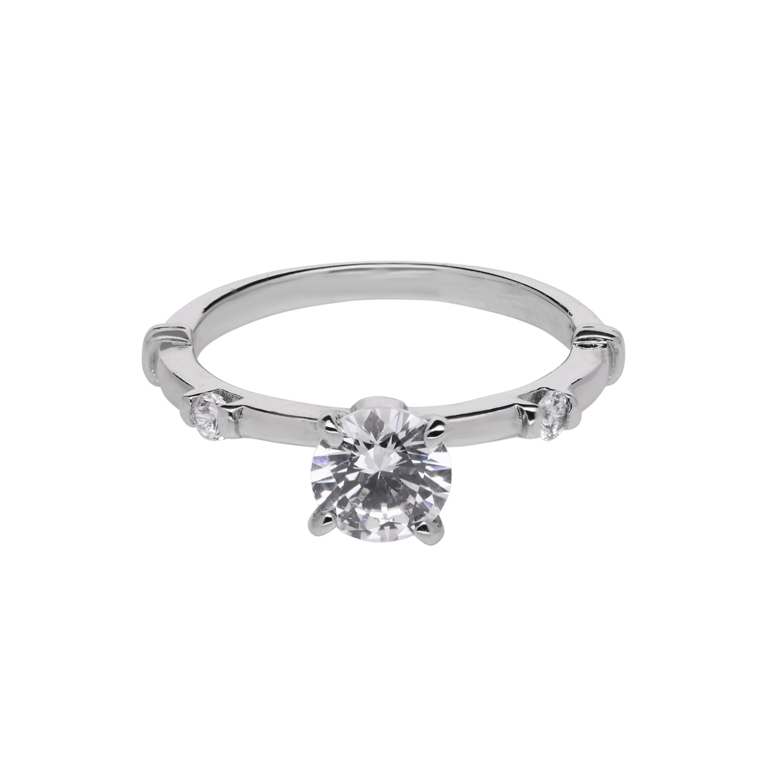 Unique Band Solitaire Zircon Ring | SKU : 0003448601