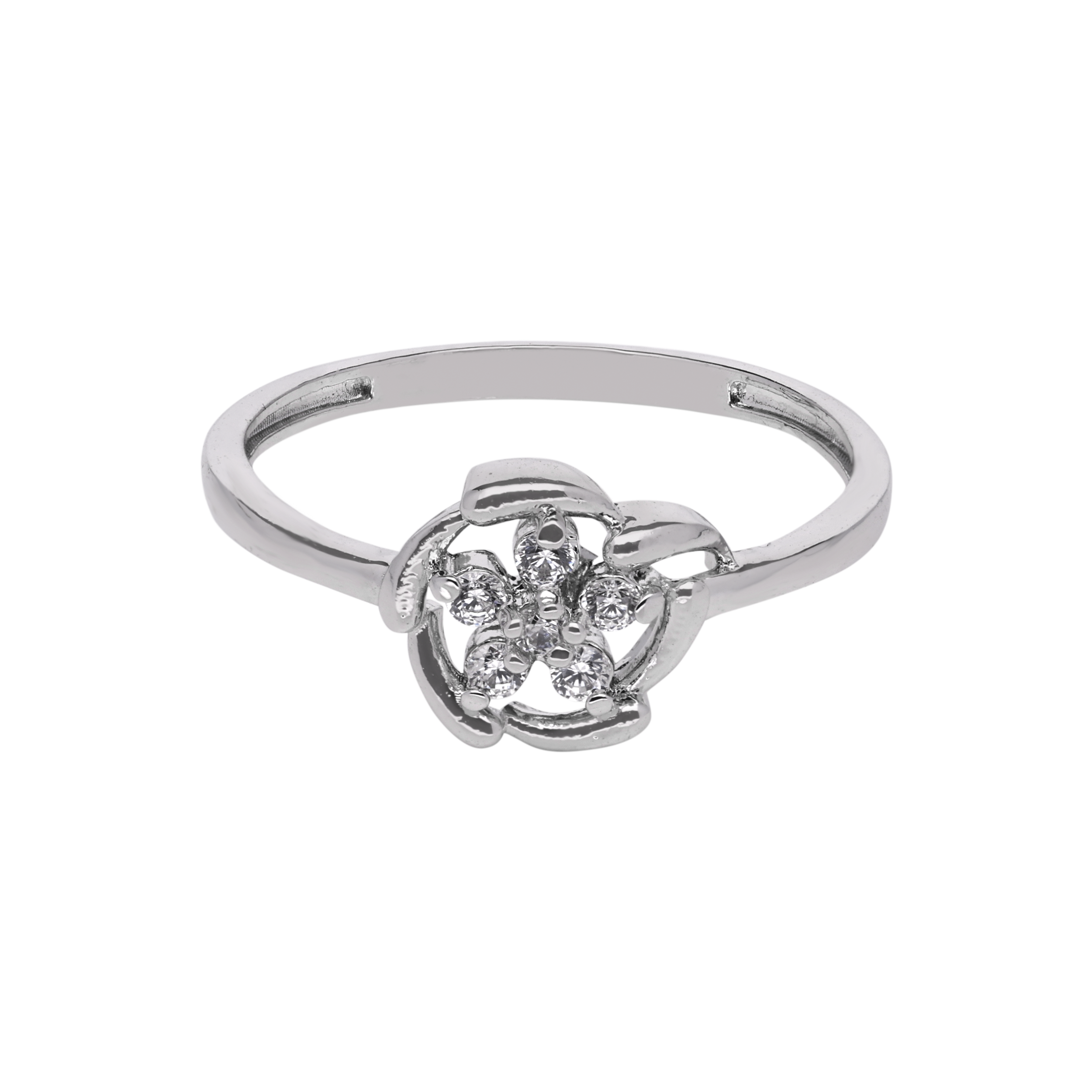 Blooming Zircon Silver Ring | SKU : 0003448717