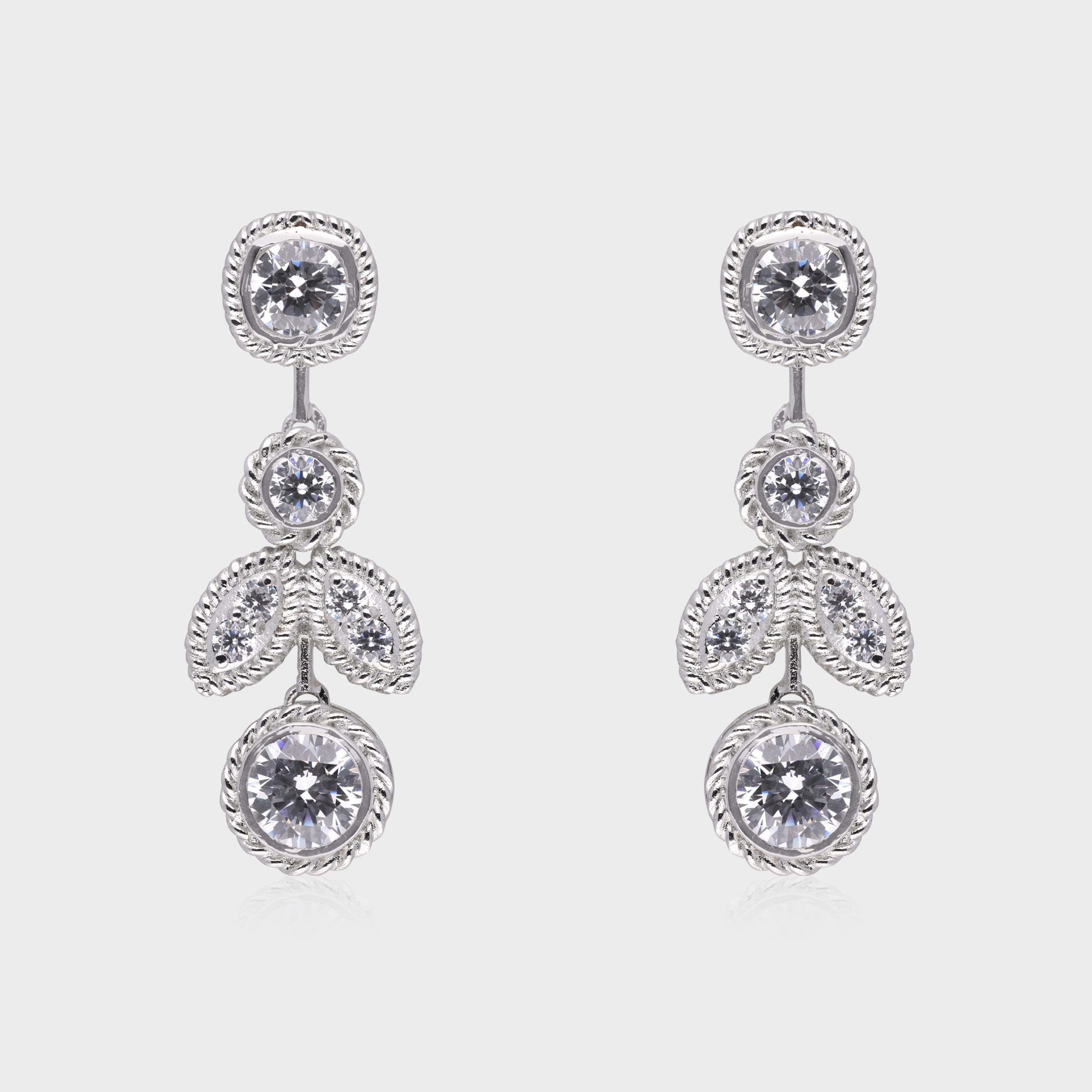 Vintage 925 Sterling Silver Drop Earrings | SKU : 0003534793, 0021326479