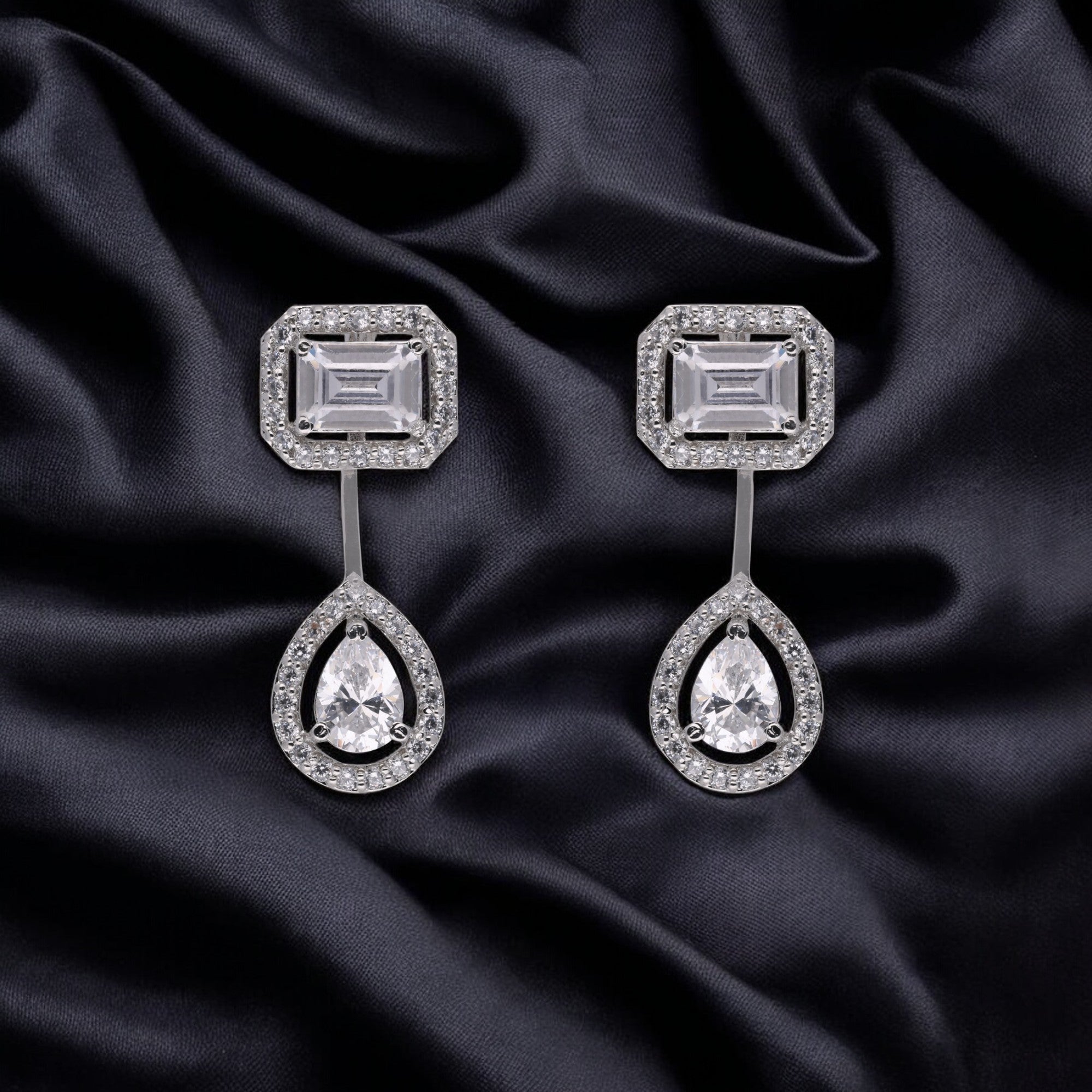 Modern 925 Sterling Silver Geometric Drop Earrings | SKU : 0003534809, 0021326486, 0021326493