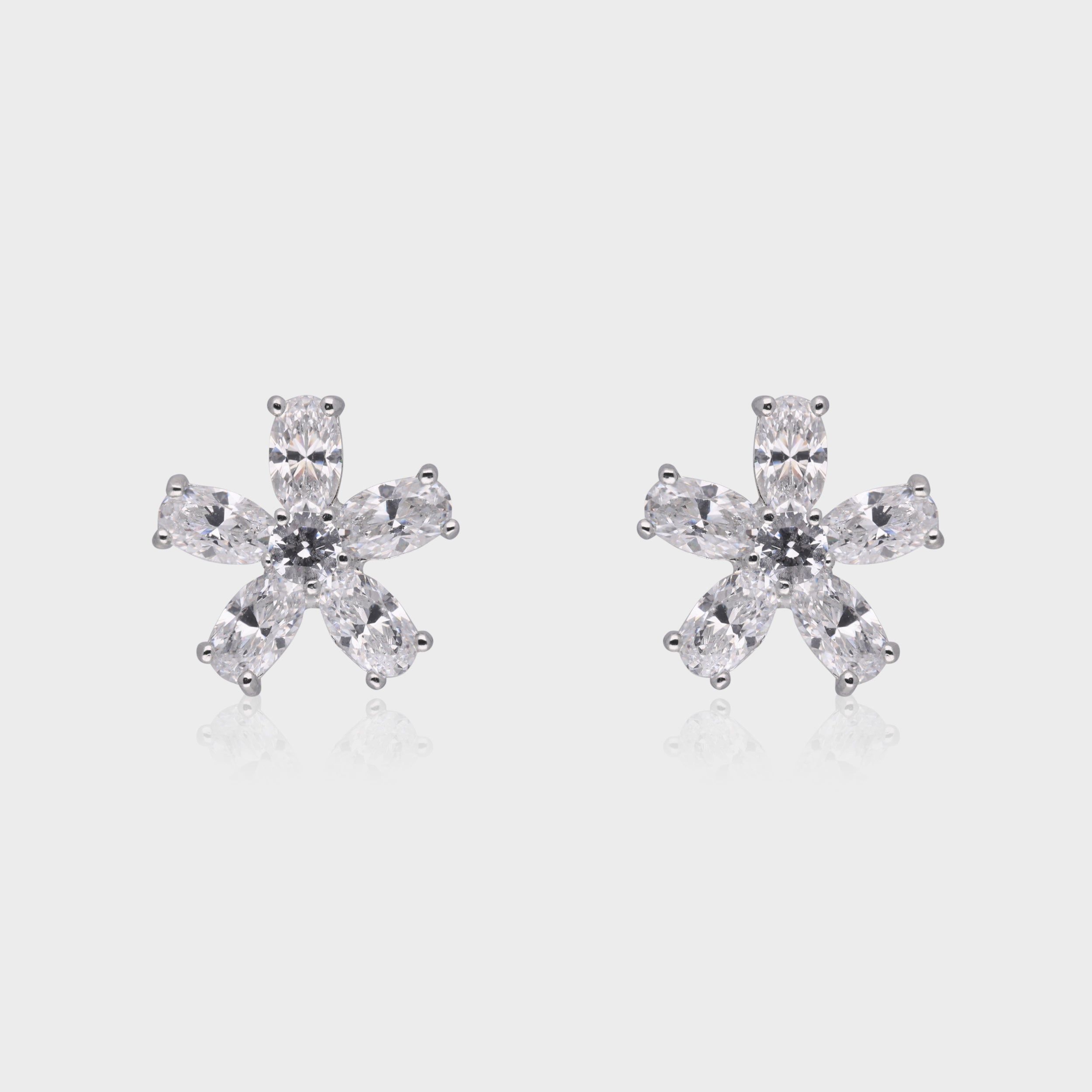 Celeste Marquise Bloom Stud Earrings – A Tribute to Timeless Elegance | SKU : 0003535226, 0021327391, 0021327407