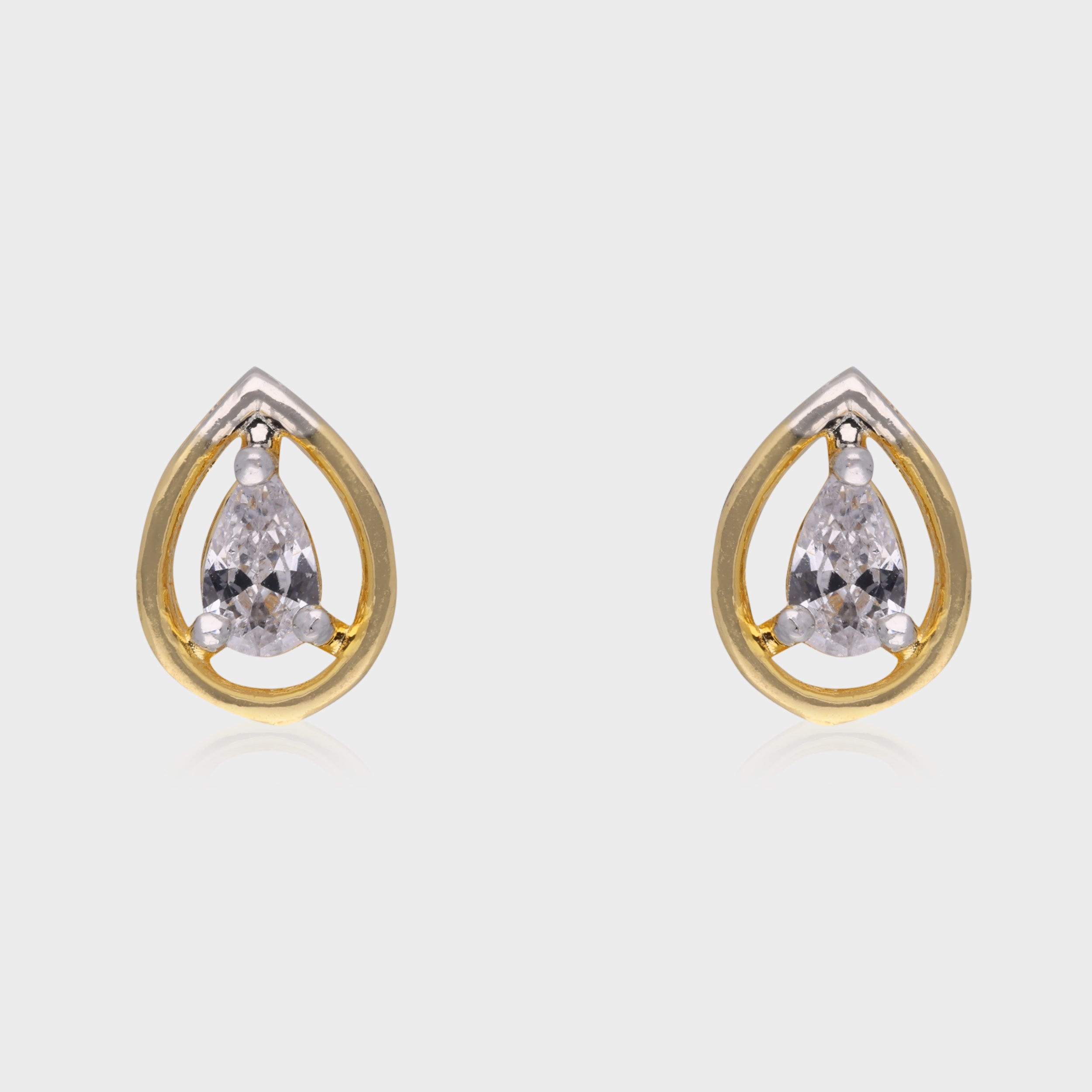 Elegant 925 Sterling Silver Teardrop Stud Earrings  | SKU : 0003535523