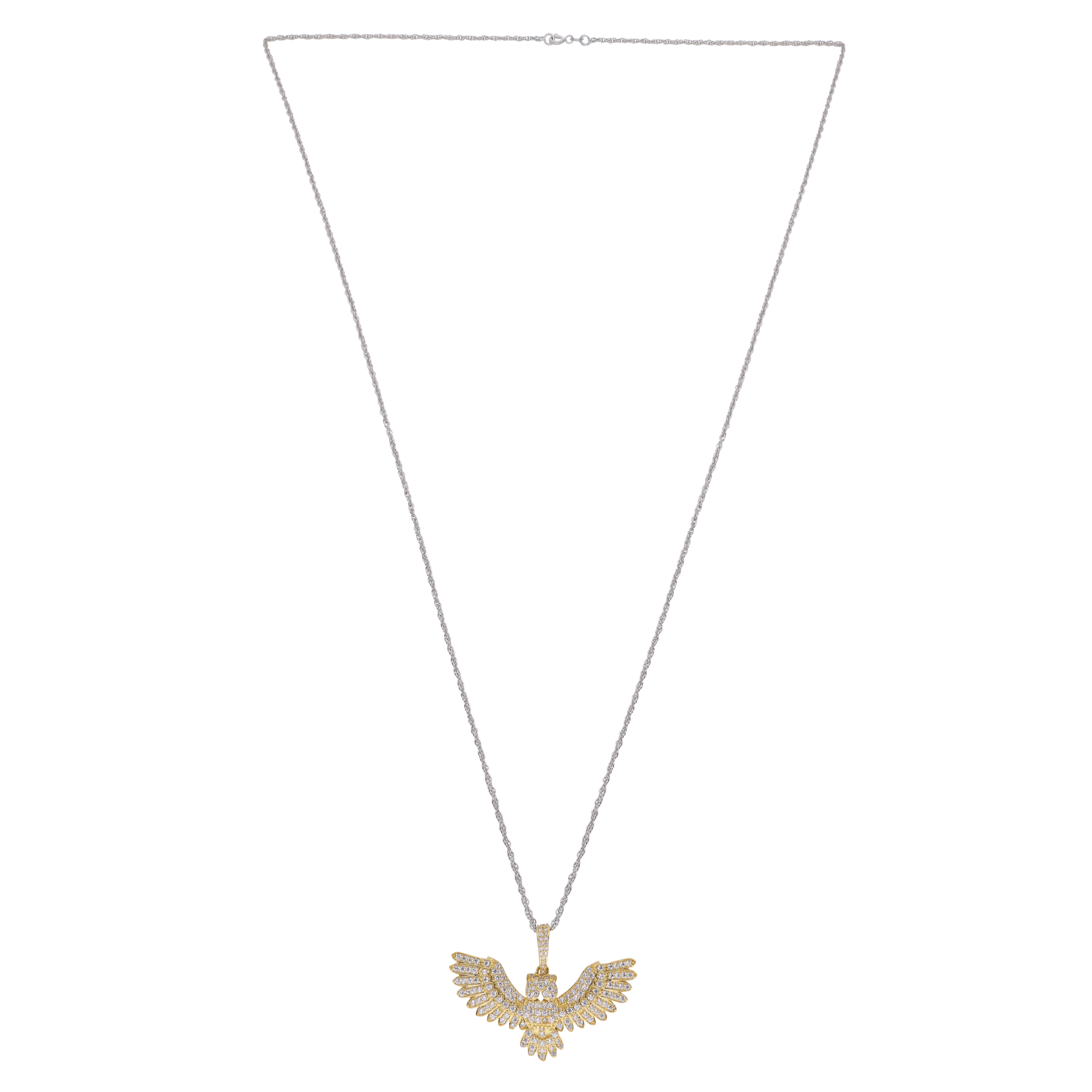 Sterling Silver Majestic Eagle Pendant Necklace | SKU : 0003566596, 0021341809