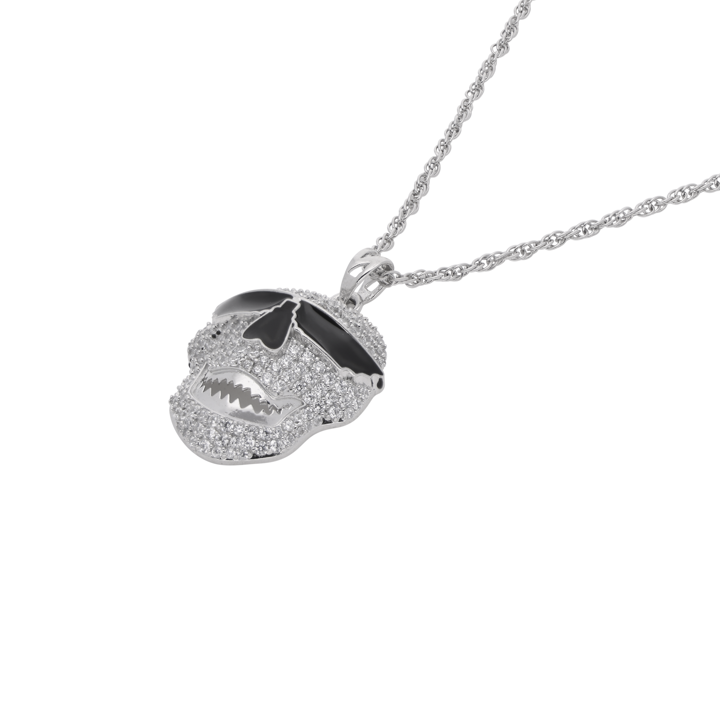 Sterling Silver Rockstar Skull Pendant – Bold, Edgy & Fearless | SKU : 0021341786, 0003566626