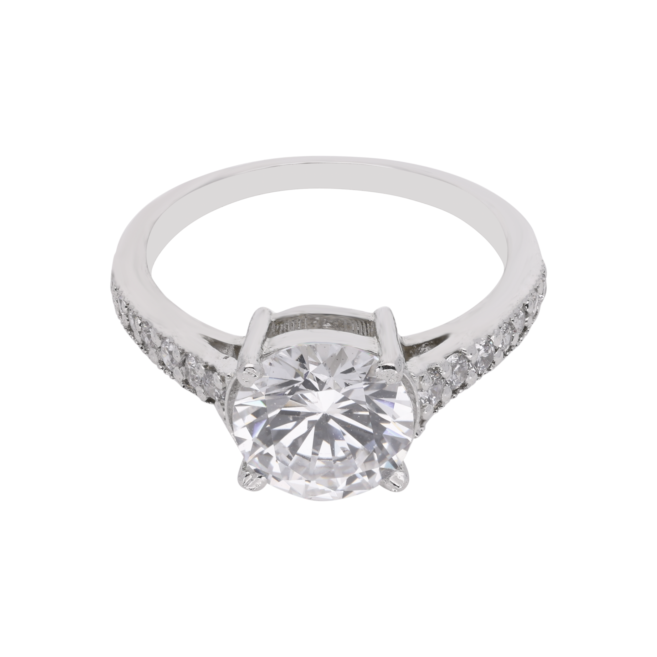 Sterling Silver Timeless Brilliance Solitaire Ring  SKU : 0003578988