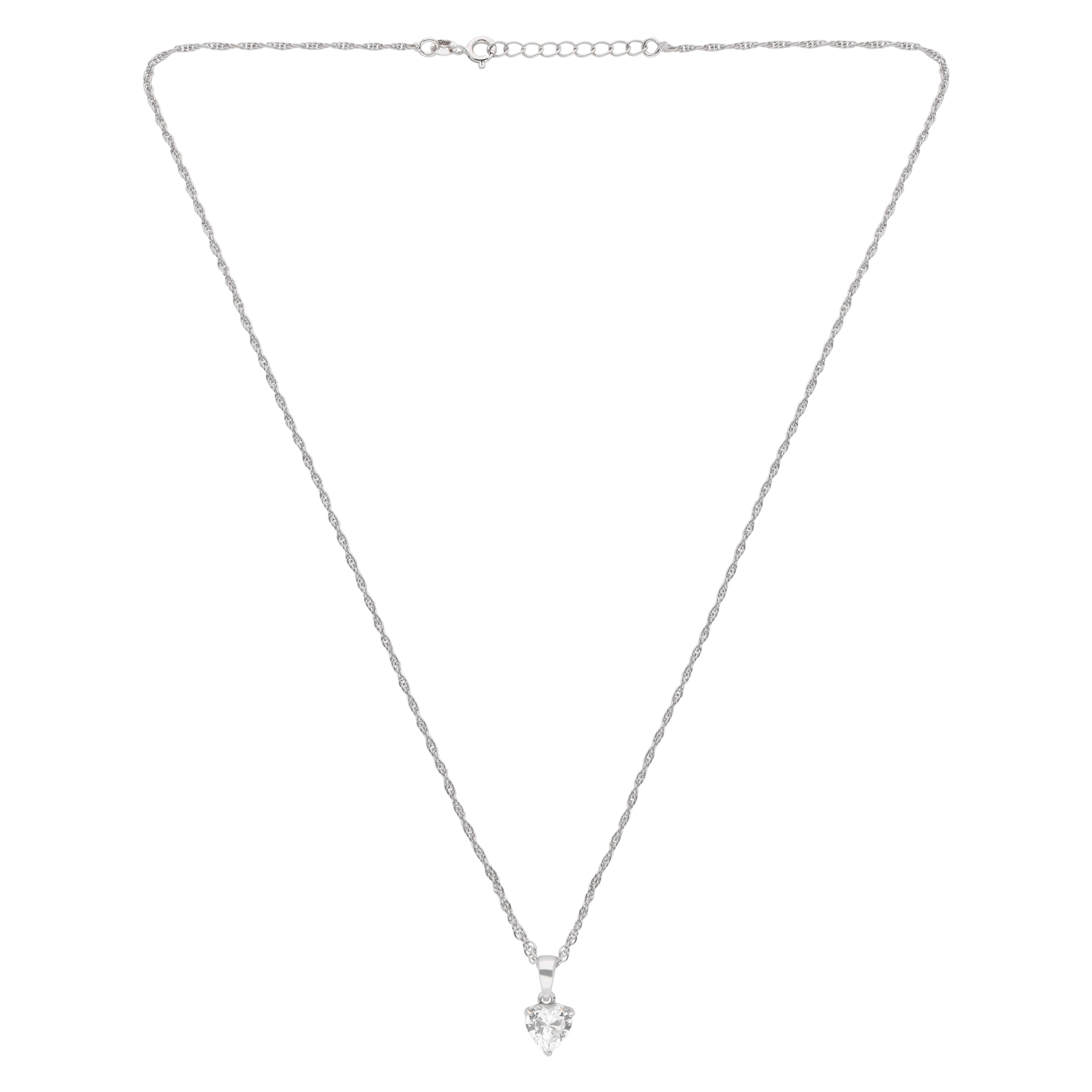 Elegant Silver Chain with Heart Pendant | SKU : 0021456510, 0021456527, 0021456503, 0003594513