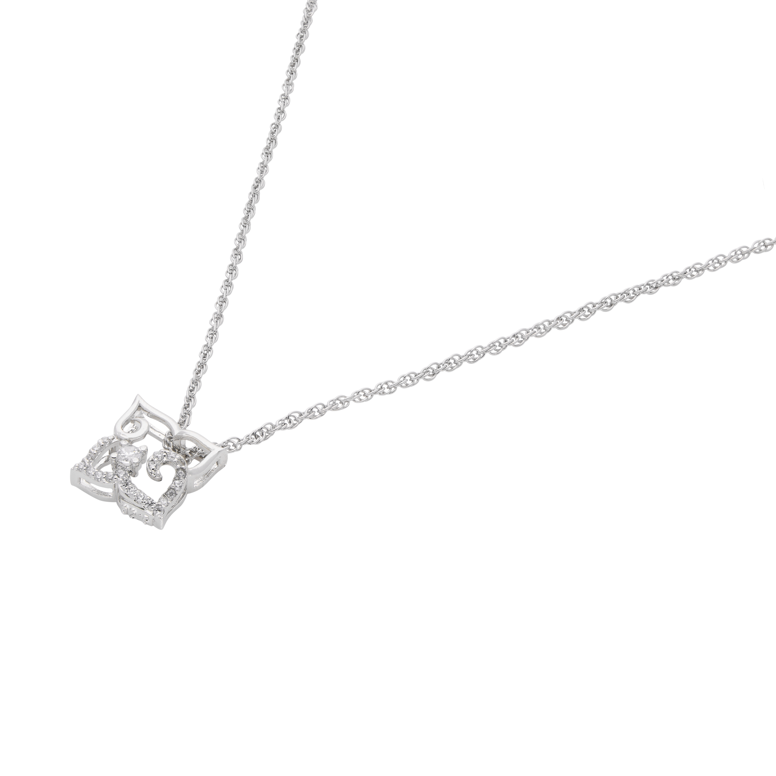 Silver Designer Pendant Necklace with Elegant Chain | SKU : 0003594537, 0003594520, 0021456541, 0021456534