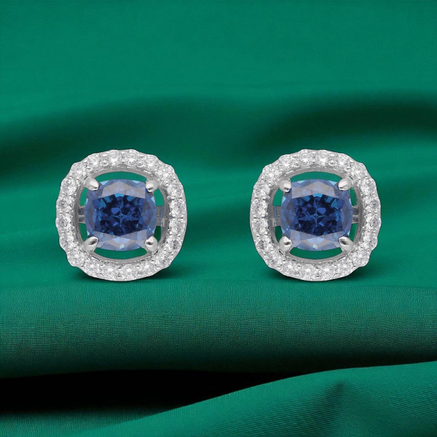 Eternal Spark Halo Stud Earrings | SKU : 0022196088, 0022194695, 0003904442