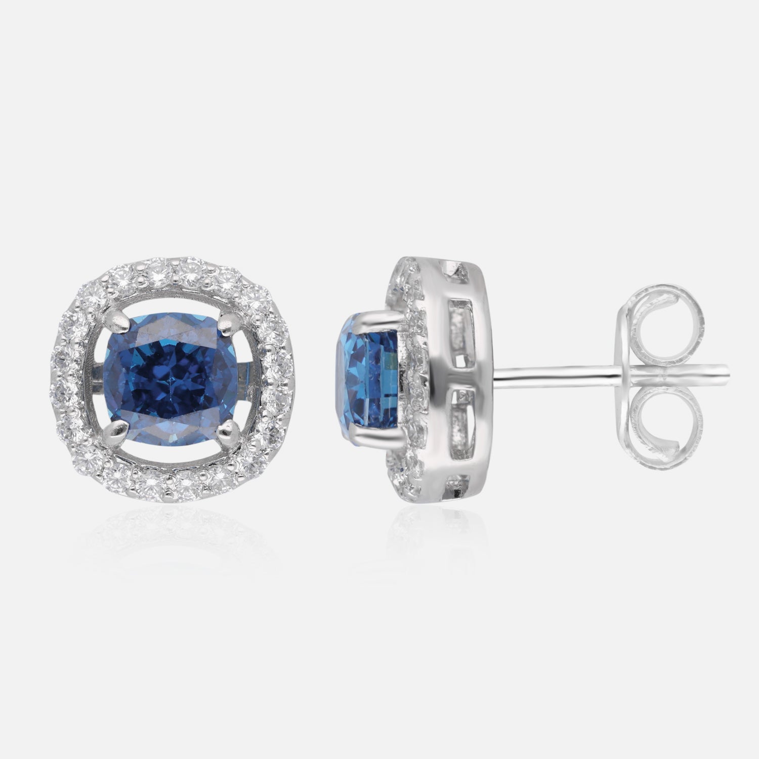Eternal Spark Halo Stud Earrings | SKU : 0022196088, 0022194695, 0003904442