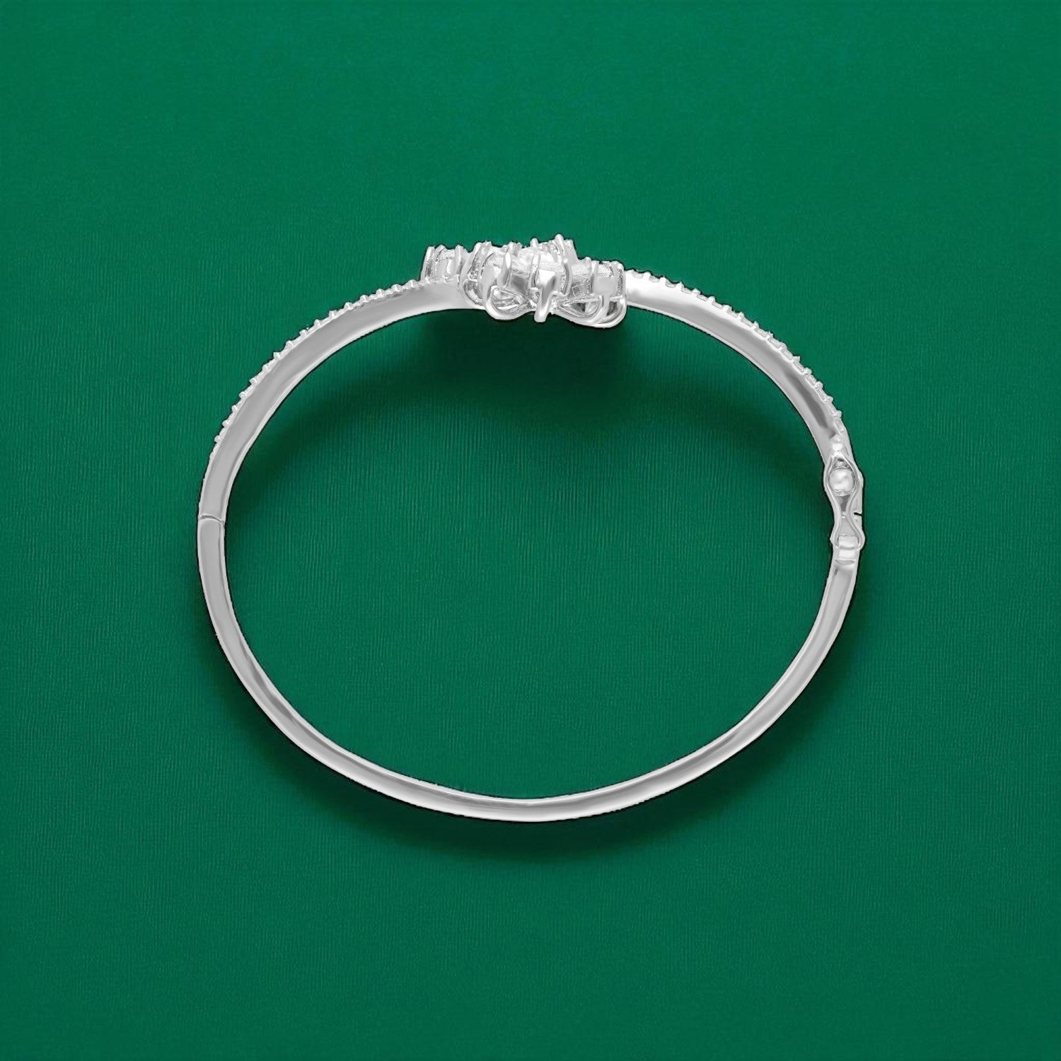 Sterling Silver Floral Diamond Bracelet | SKU : 0022219558, 0022219343, 0003922002