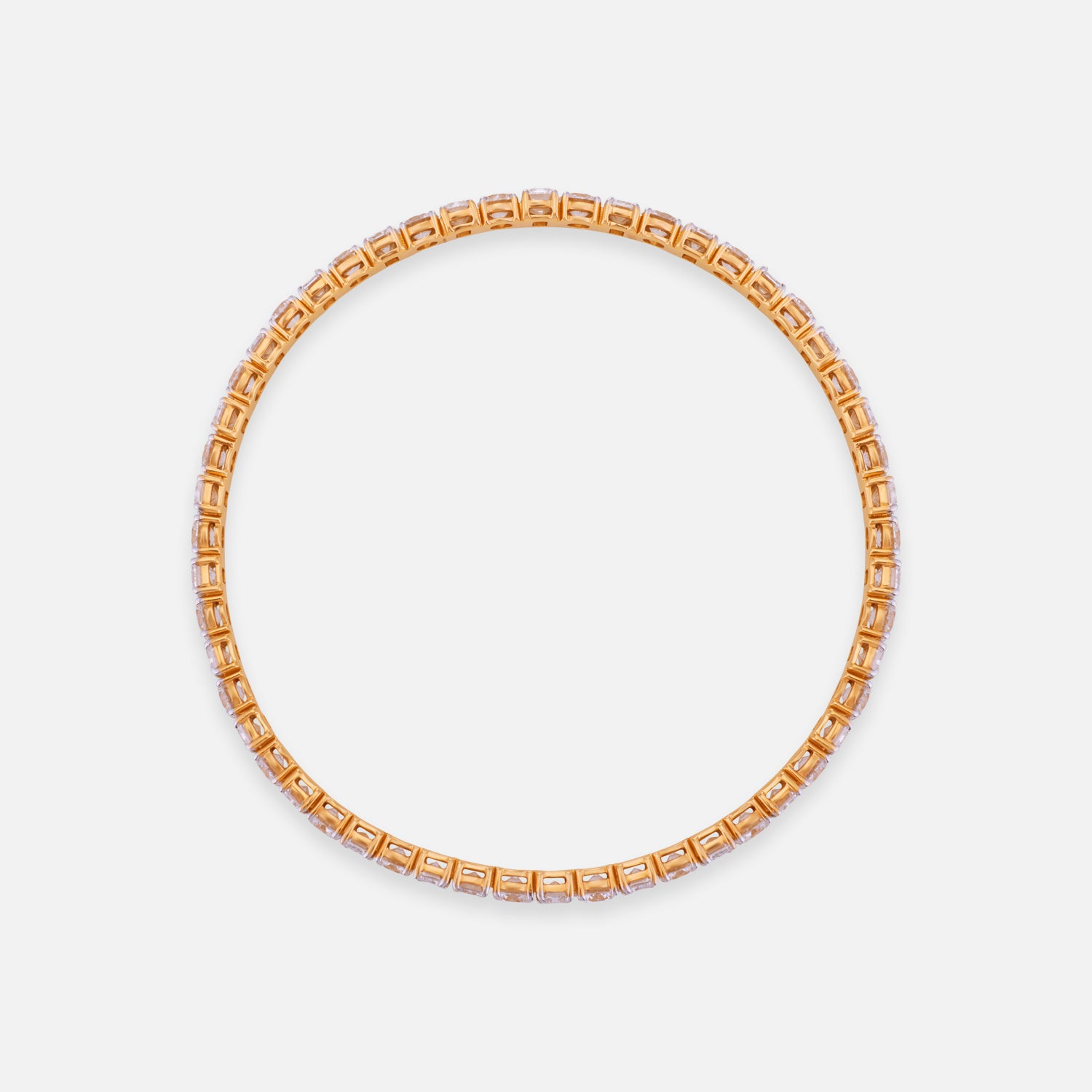 Eternal Harmony Lab Grown Diamond Bangle in 18K Yellow Gold | SKU : 0004677093