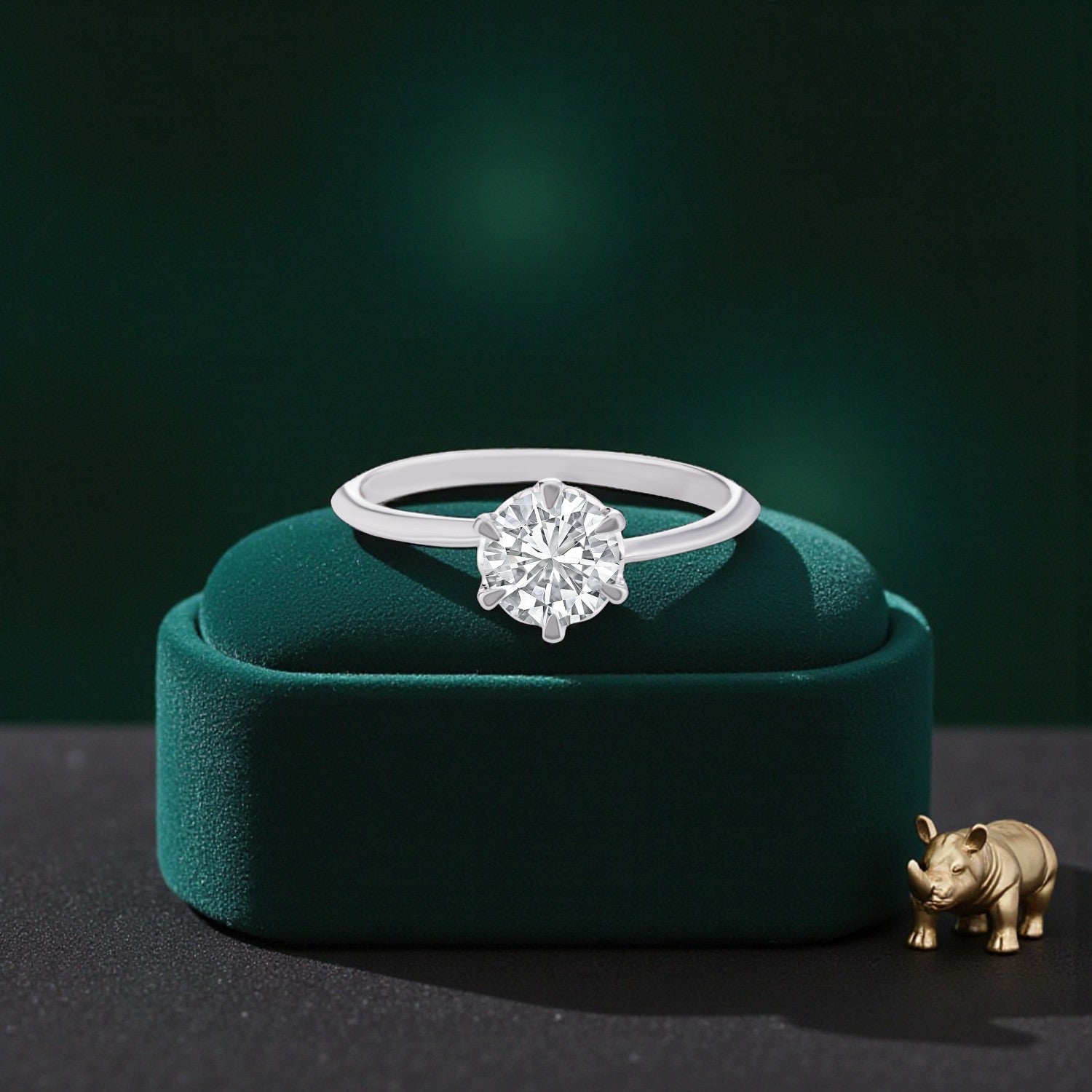 Lab Grown 0.86 Carat Diamond Ring in 18 Karat Gold | SKU : 0004933397