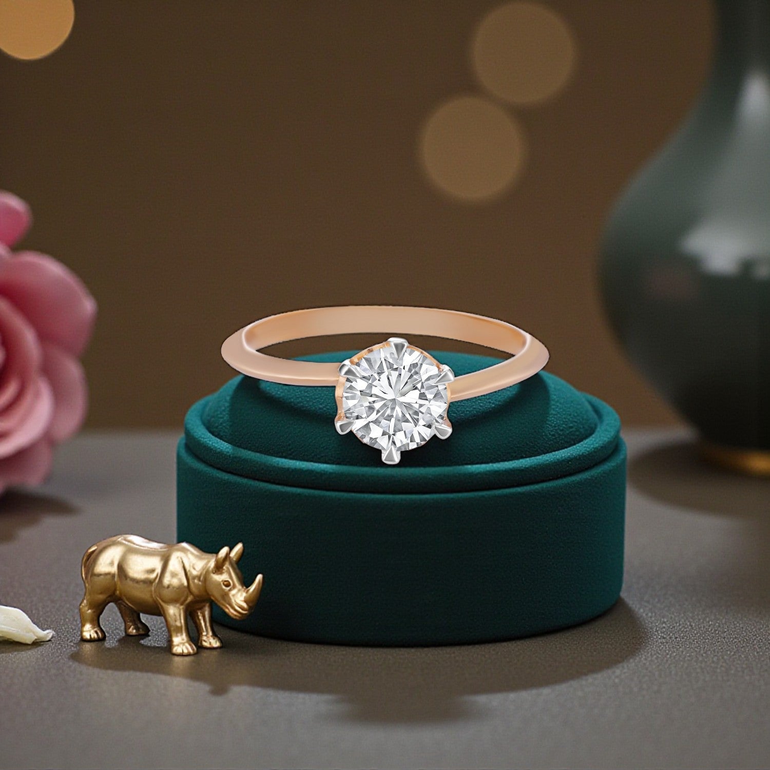 Lab Grown 0.82 Carat Diamond Ring in 18 Karat Gold | SKU : 0004934264