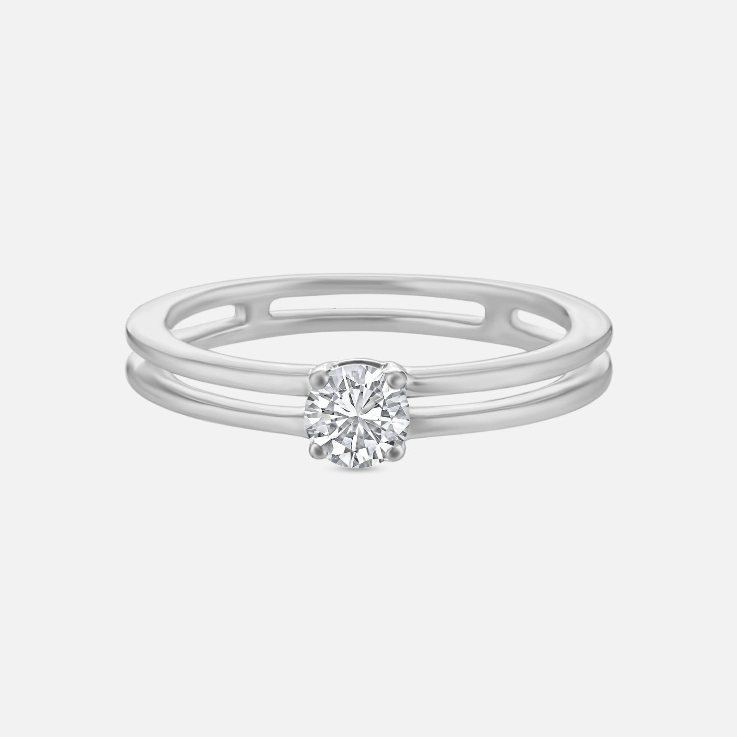 Lab Grown 0.31 Carat Diamond Stackable Ring in 18 Karat Gold | SKU : 0004937944