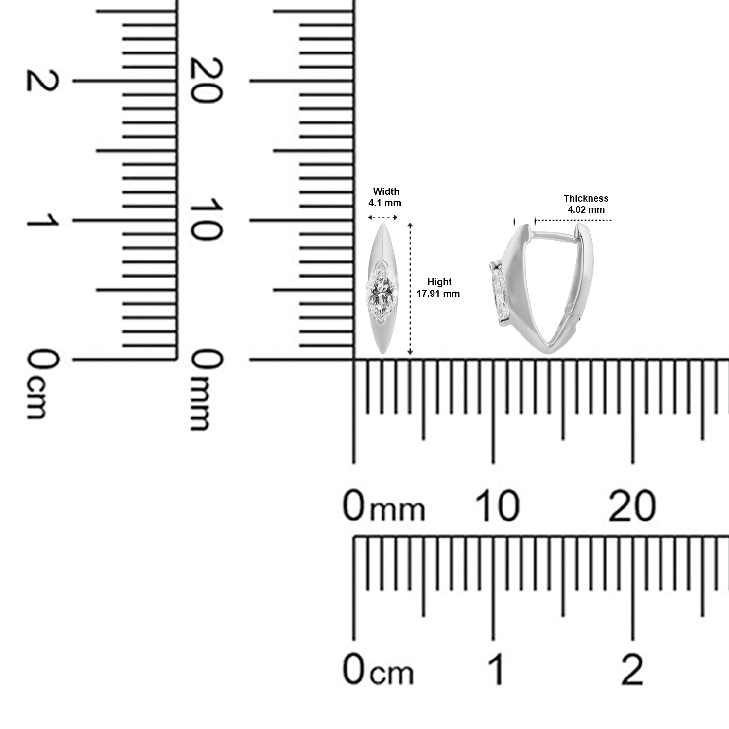 Lab Grown 1.030 Carat Diamond Hoop Earrings in 18 Karat Gold | SKU : 0004940340