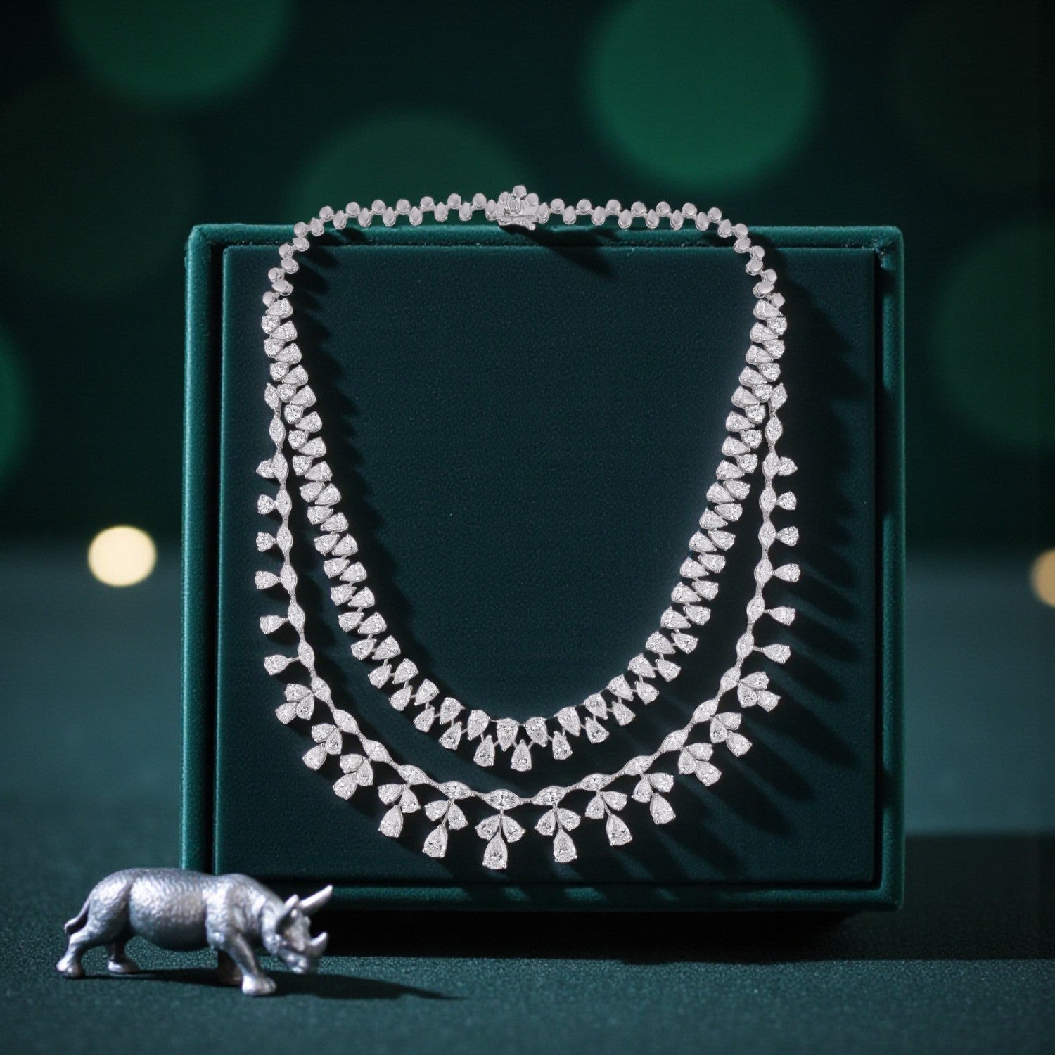 Lab Grown 53.13 Carat Diamond Necklace in 18 Karat Gold | SKU : 0005049172