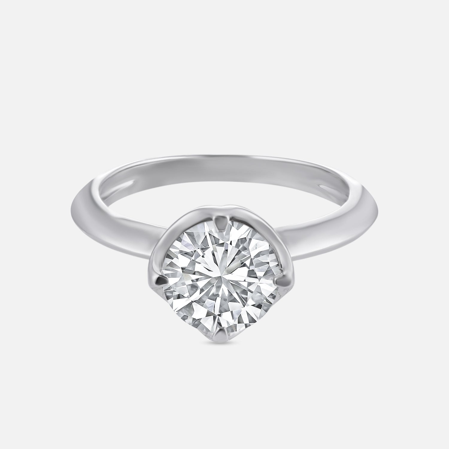 Lab Grown 2.01 Carat Diamond Solitaire Ring in 18 Karat Gold | SKU : 0005050086