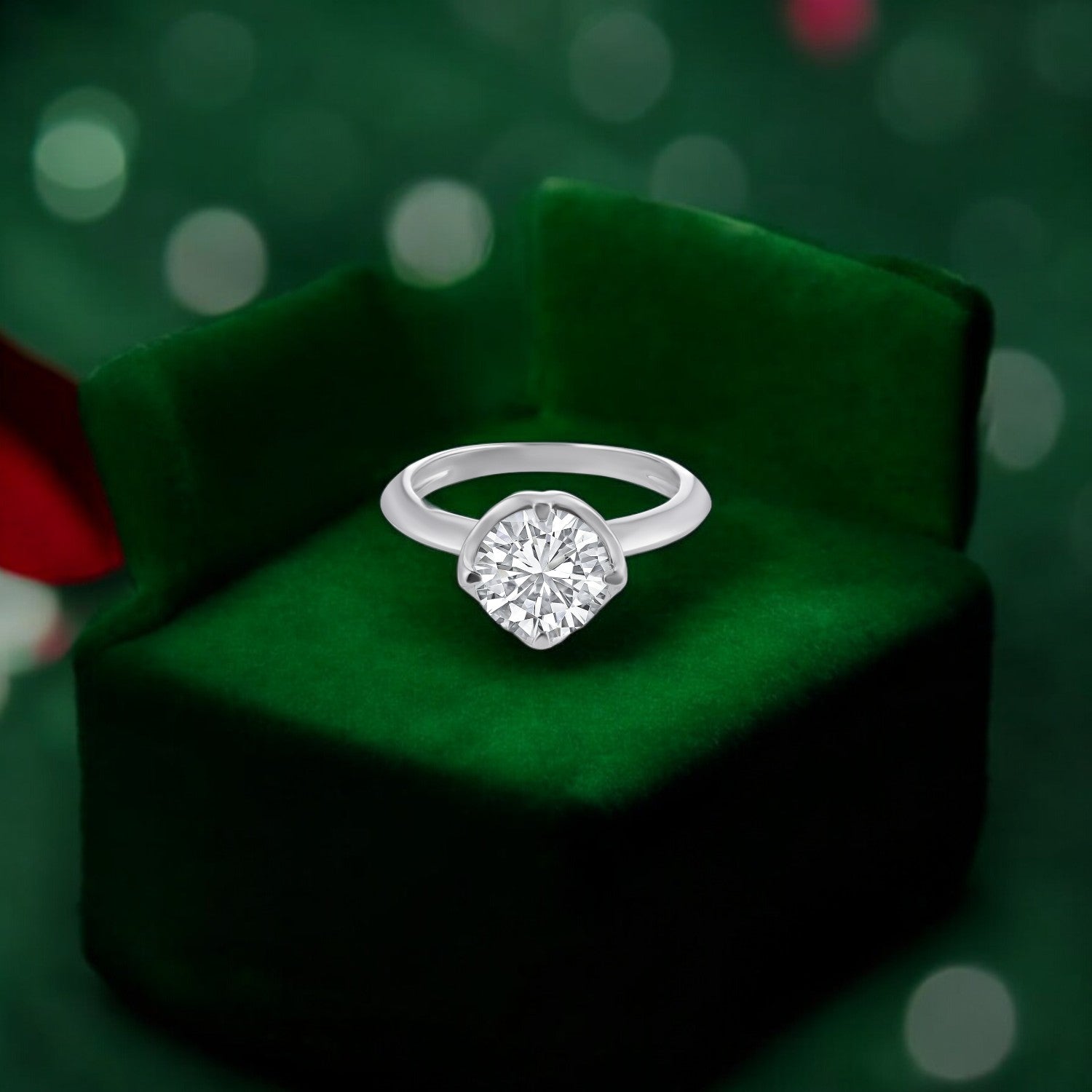 Lab Grown 2.02 Carat Diamond Solitaire Ring in 18 Karat Gold | SKU : 0005050093