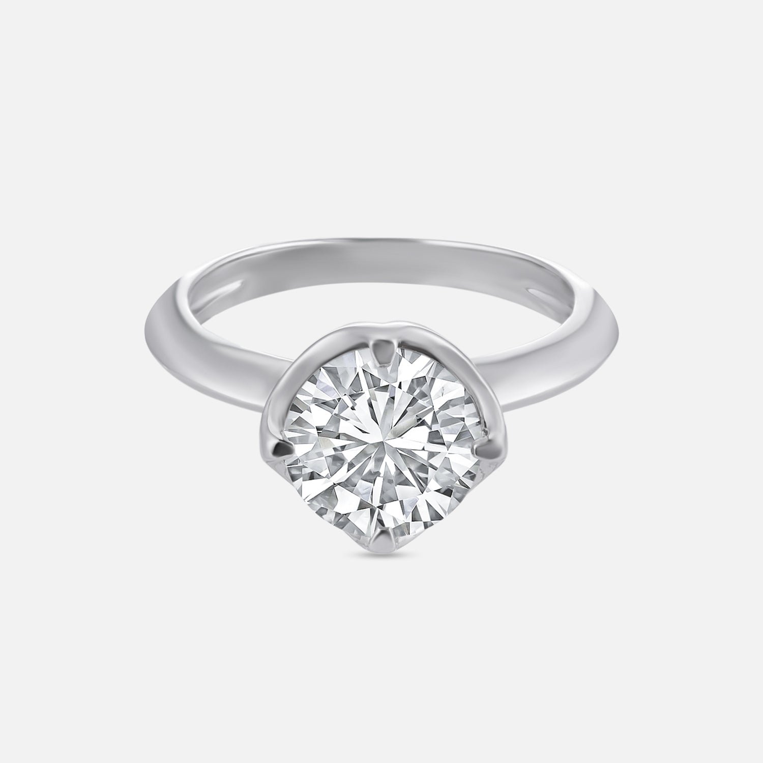 Lab Grown 2.01 Carat Diamond Solitaire Ring in 18 Karat Gold | SKU : 0005050109