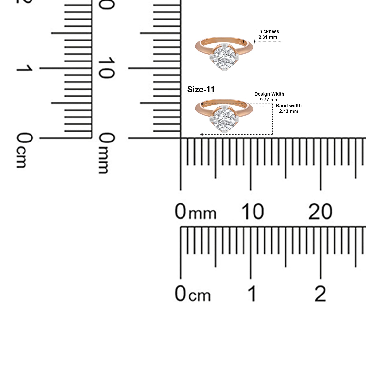 Lab Grown 2.01 Carat Diamond Solitaire Ring in 18 Karat Gold | SKU : 0005050116