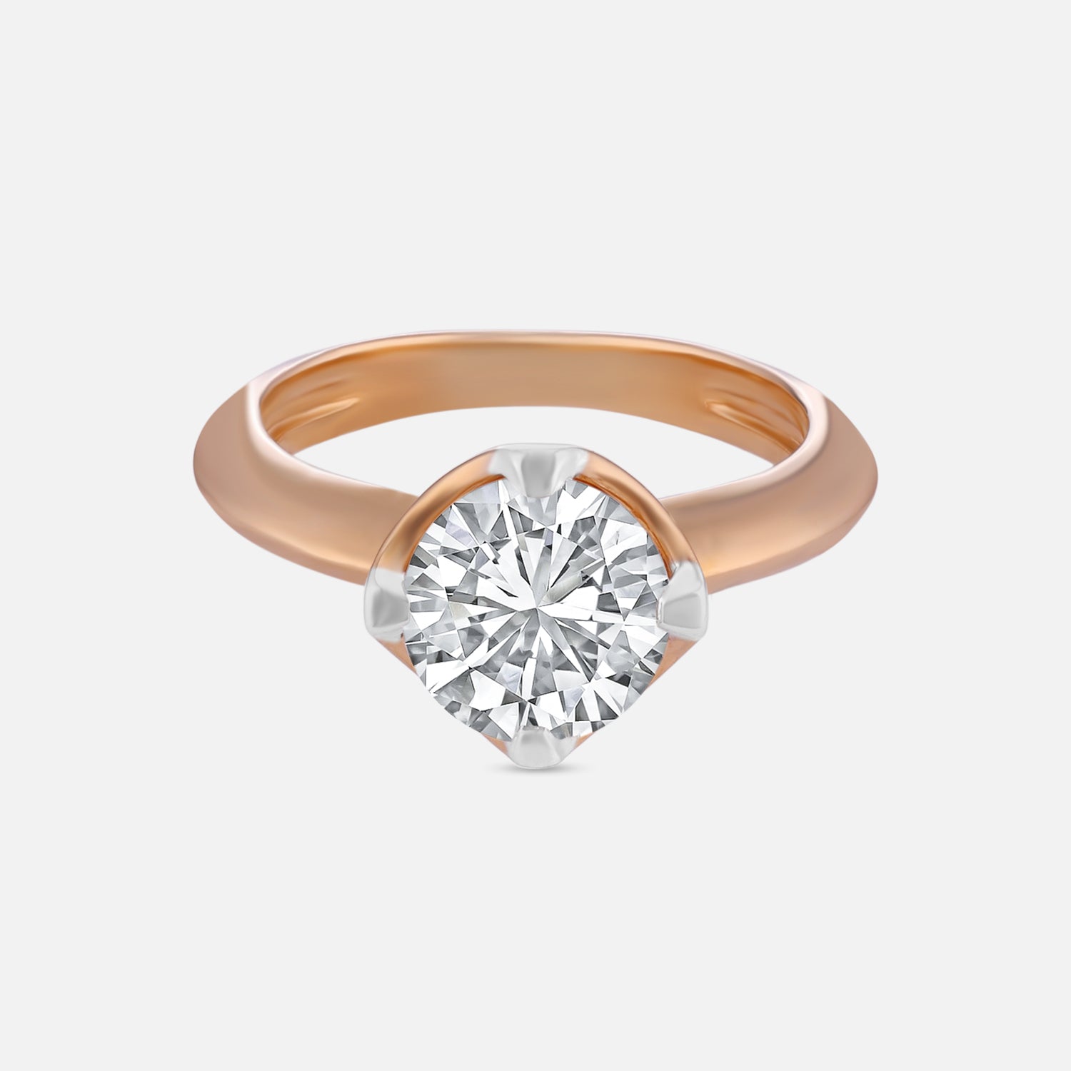 Lab Grown 2.03 Carat Diamond Solitaire Ring in 18 Karat Gold | SKU : 0005050130