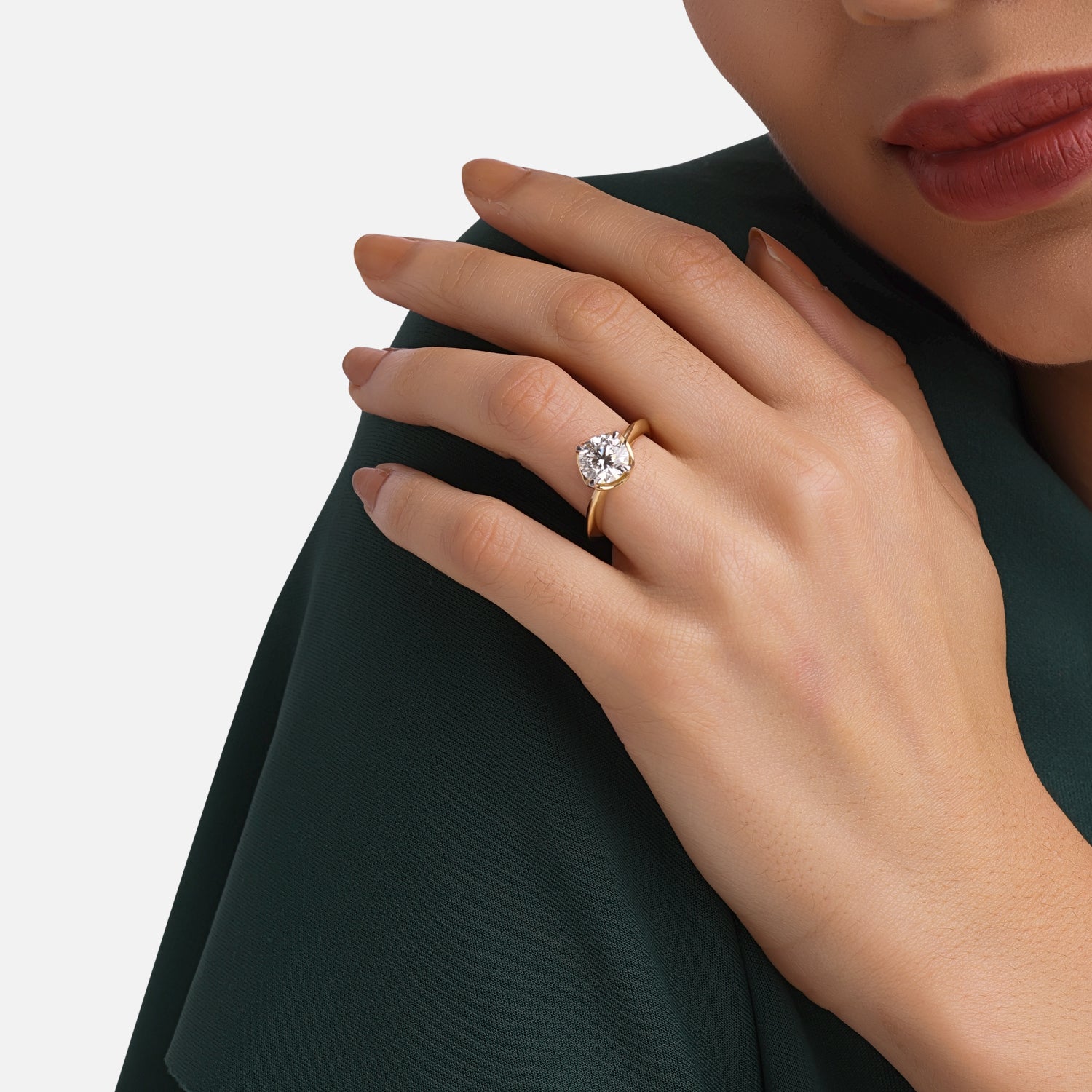 Lab Grown 2.03 Carat Diamond Solitaire Ring in 18 Karat Gold | SKU : 0005050130